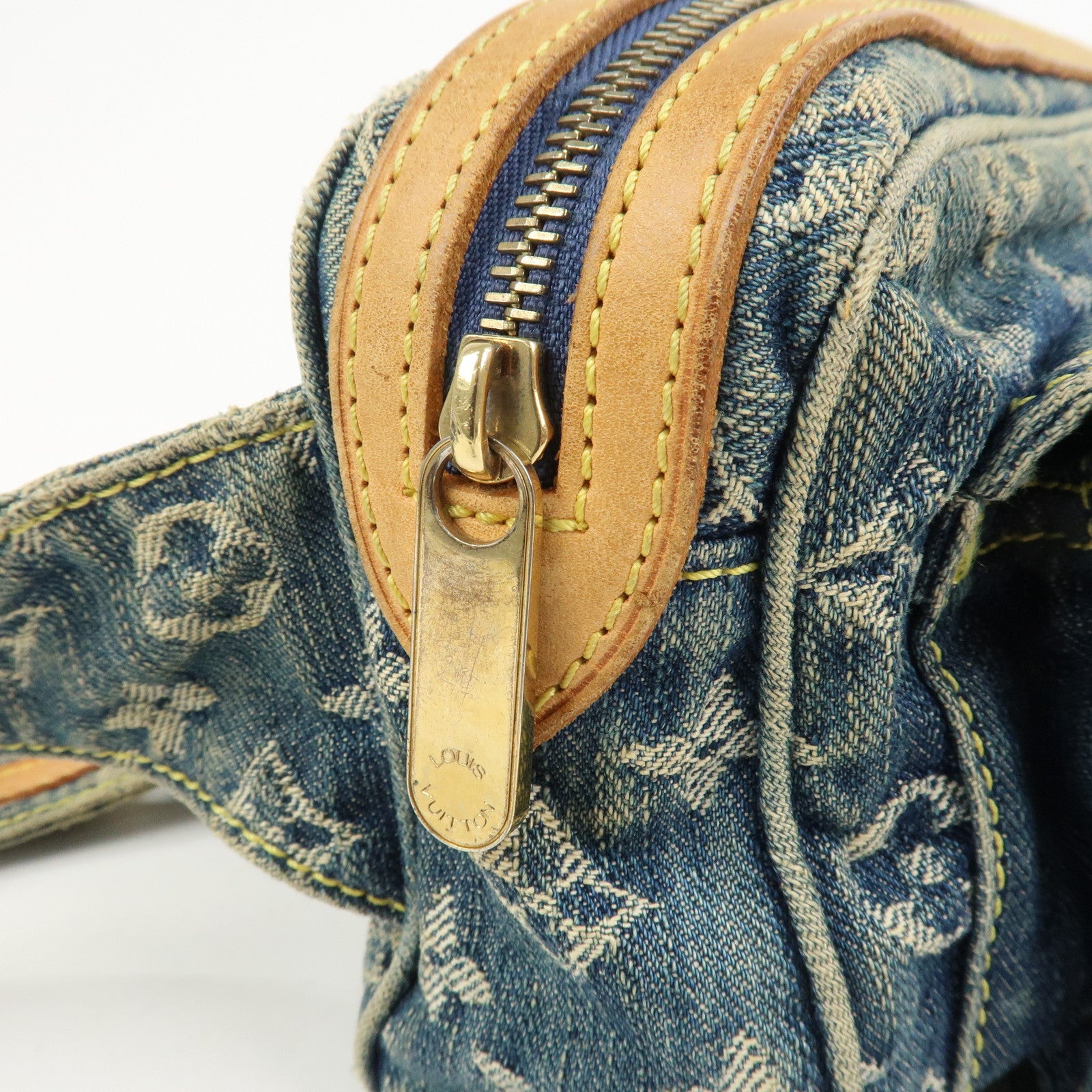 Louis Vuitton Monogram Denim Bum Bag Waist Bag Blue M95347