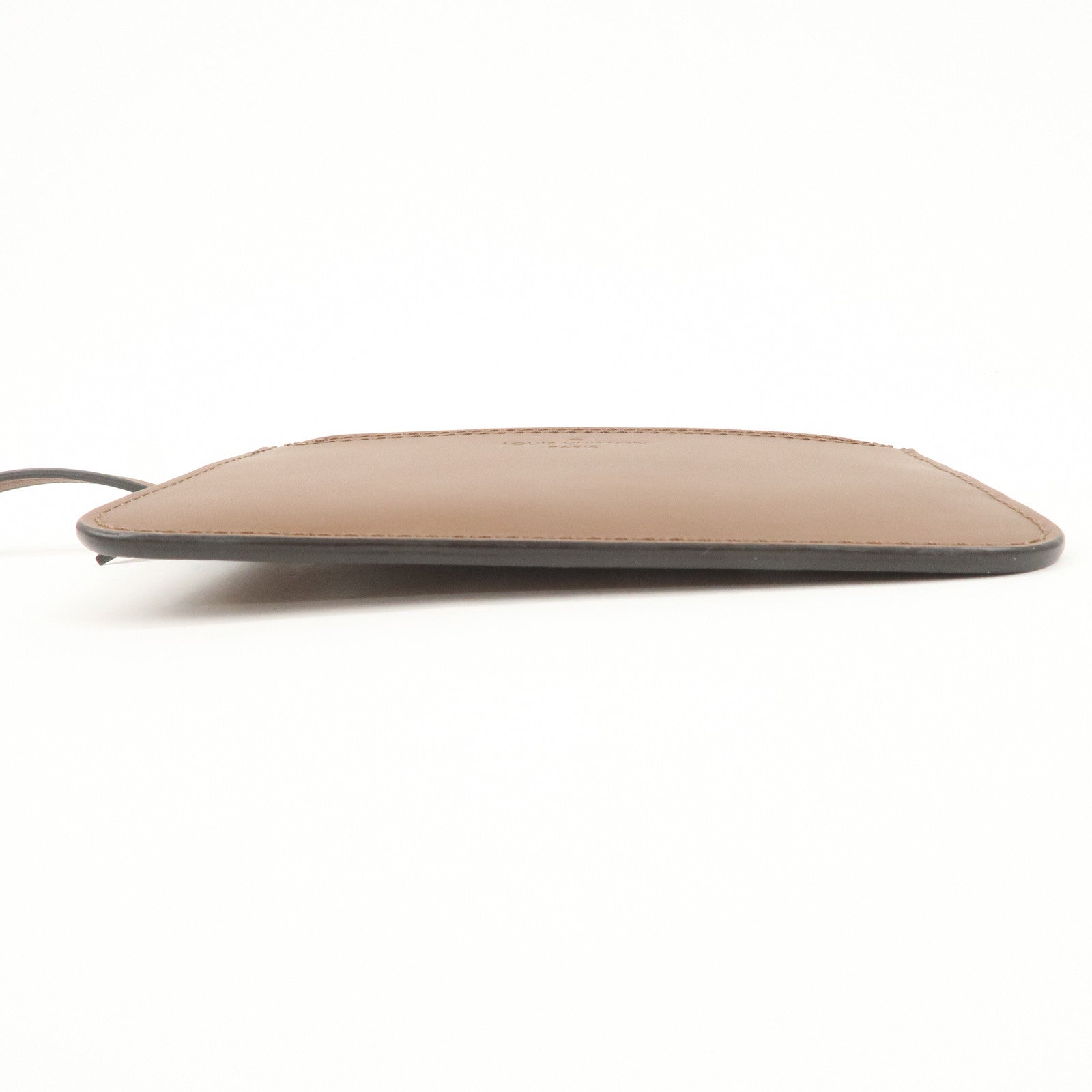 Louis Vuitton Mahina Leather Pouch for Hina PM Brown Used