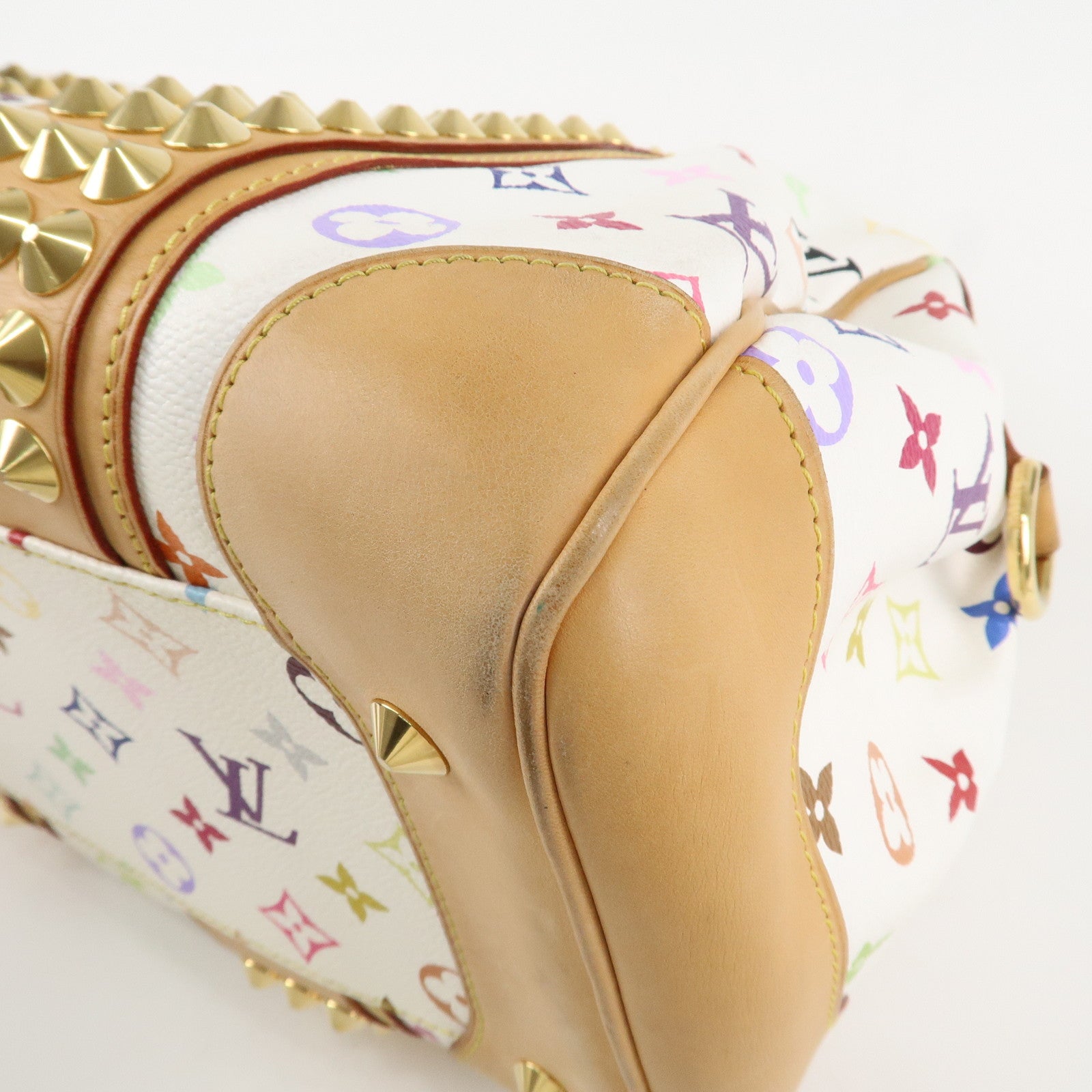 Louis Vuitton Monogram Multicolor Courtney MM 2Way Bag Blanc M45641 Used