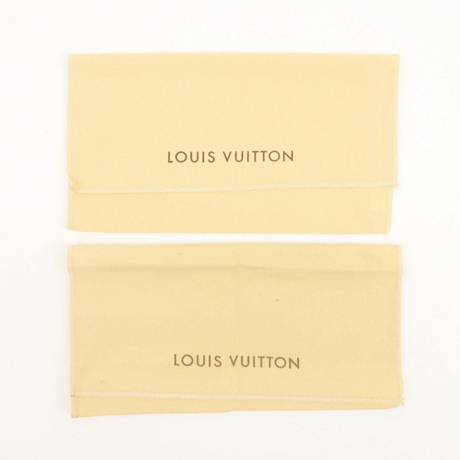 Louis Vuitton Set Of 15 Dust Bag Storage Bag Flap Style Beige