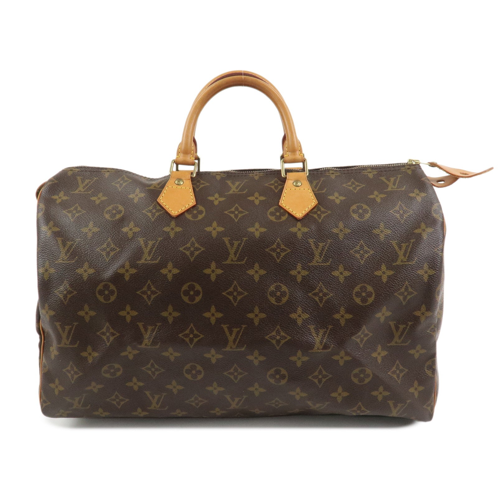 Louis Vuitton Monogram Speedy 40 Hand Bag Boston Bag Brown M41522