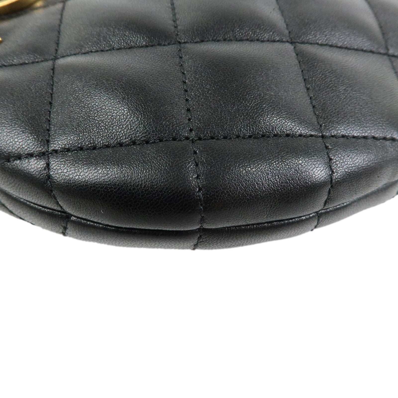 SAINT LAURENT PARIS ICARINO Quilting Nappa Leather Hand Bag Black