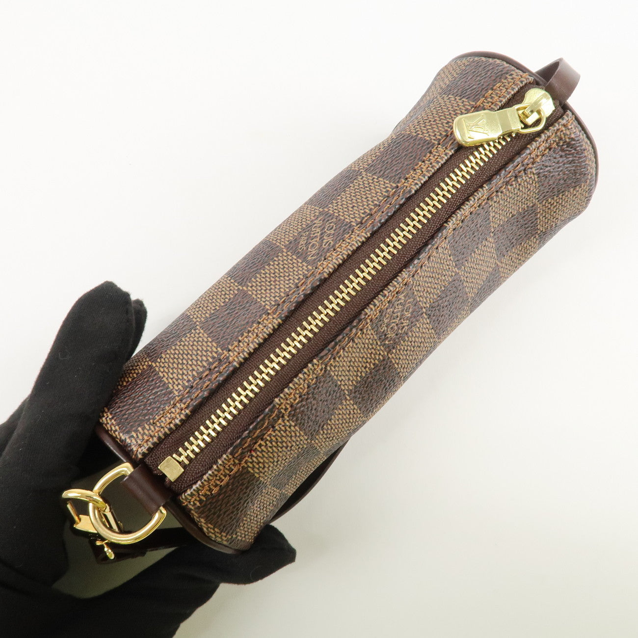 Louis Vuitton Damier Mini Pouch for Papillon Bag Damier Ebene Used
