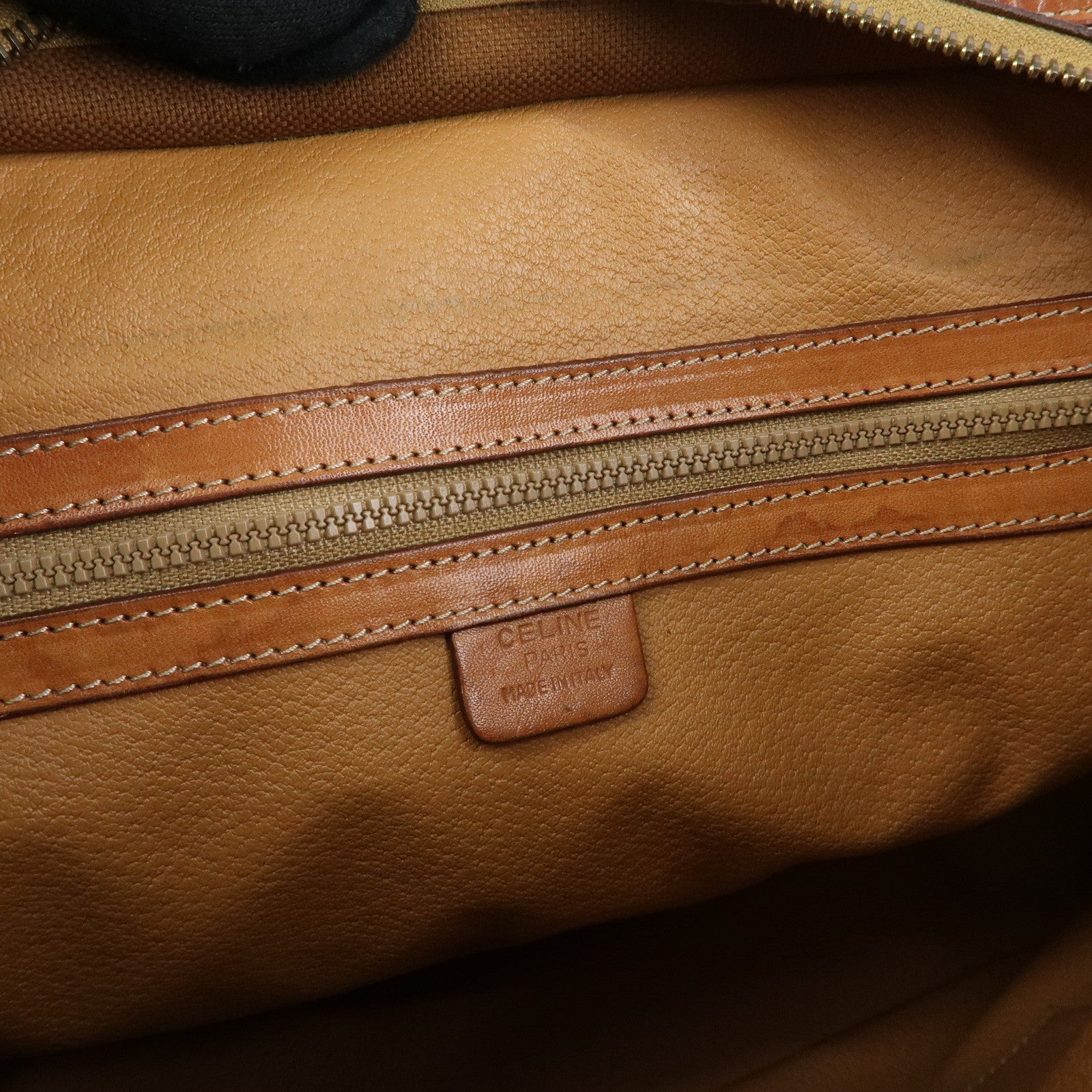 CELINE Macadam PVC Leather Tote Bag Shoulder Bag Brown