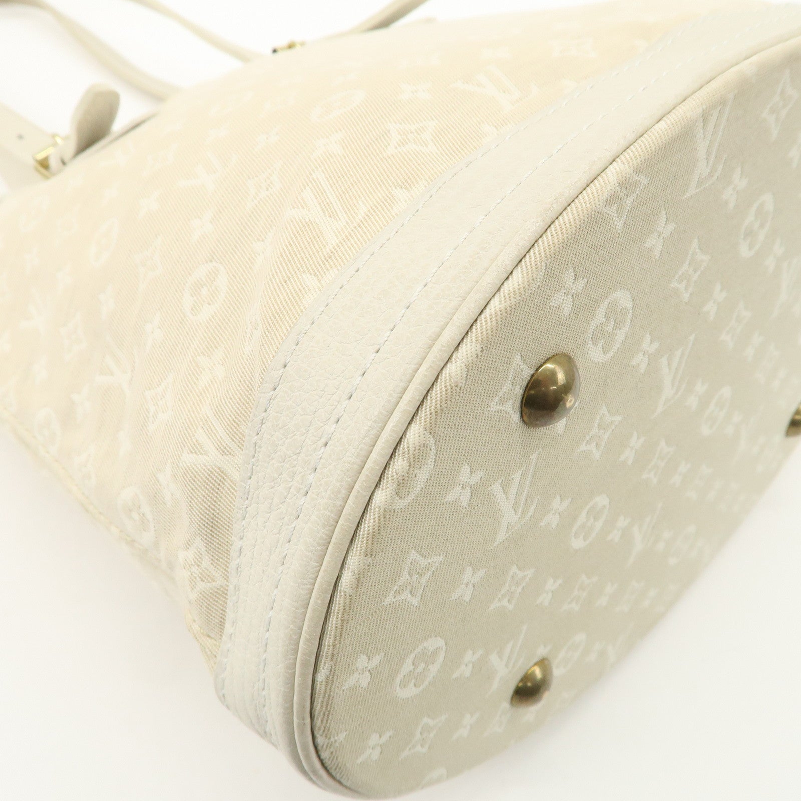 Louis Vuitton Monogram Mini Lin Bucket PM Hand Bag M95316