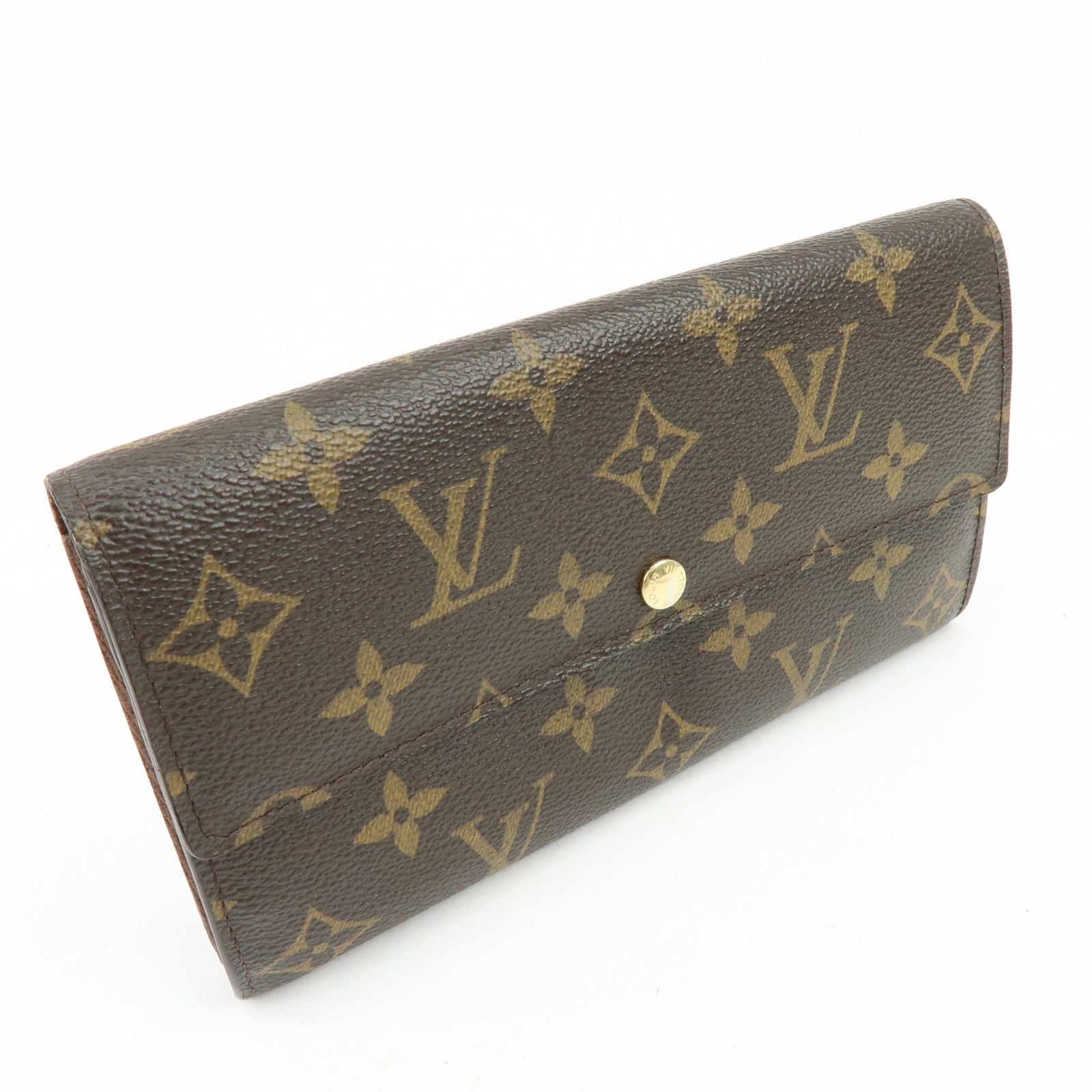 Louis Vuitton Monogram Portefeuille Sarah Long Wallet Brown M61734