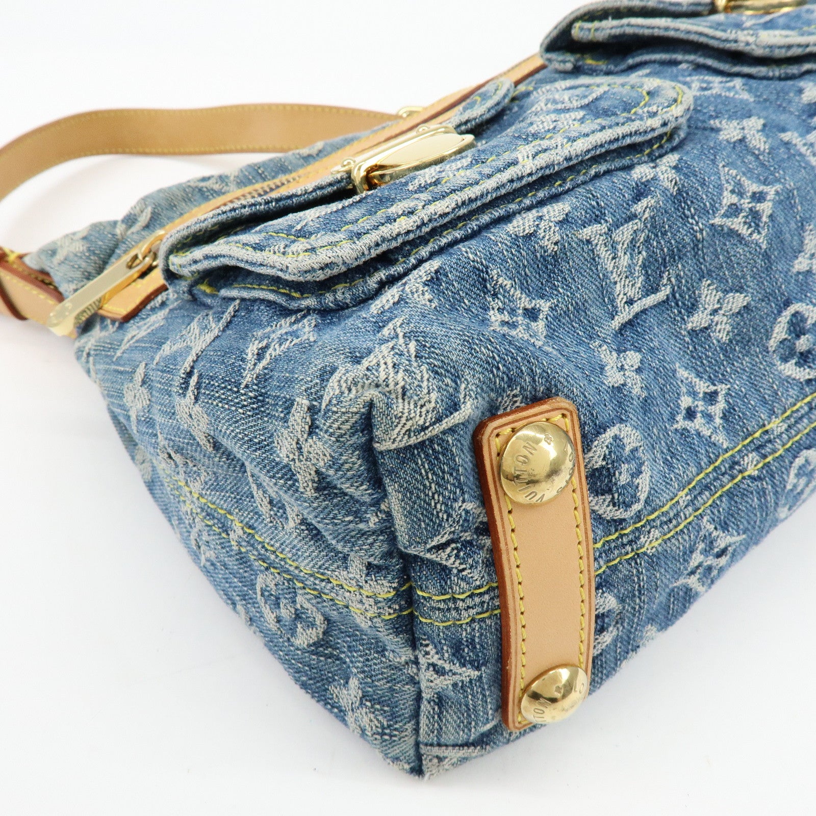 Louis Vuitton Monogram Denim Baggy PM 2Way Bag Shoulder Bag M95049