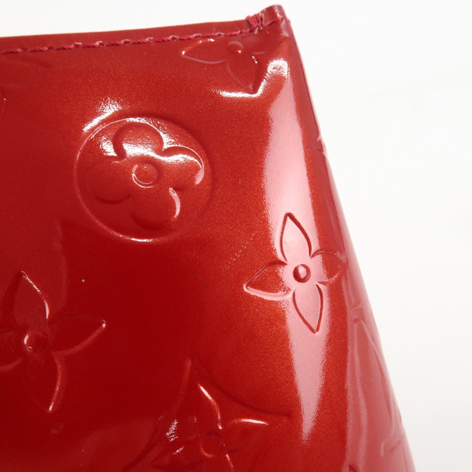 Louis Vuitton Monogram Vernis Lead PM Hand Bag Red M91990