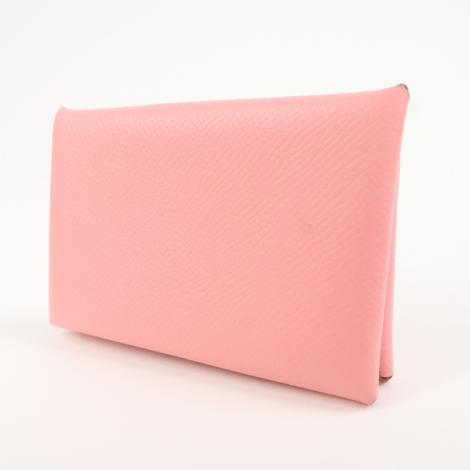 HERMES Veau Epsom Leather B Stamped CALVI Card Case Card Holder