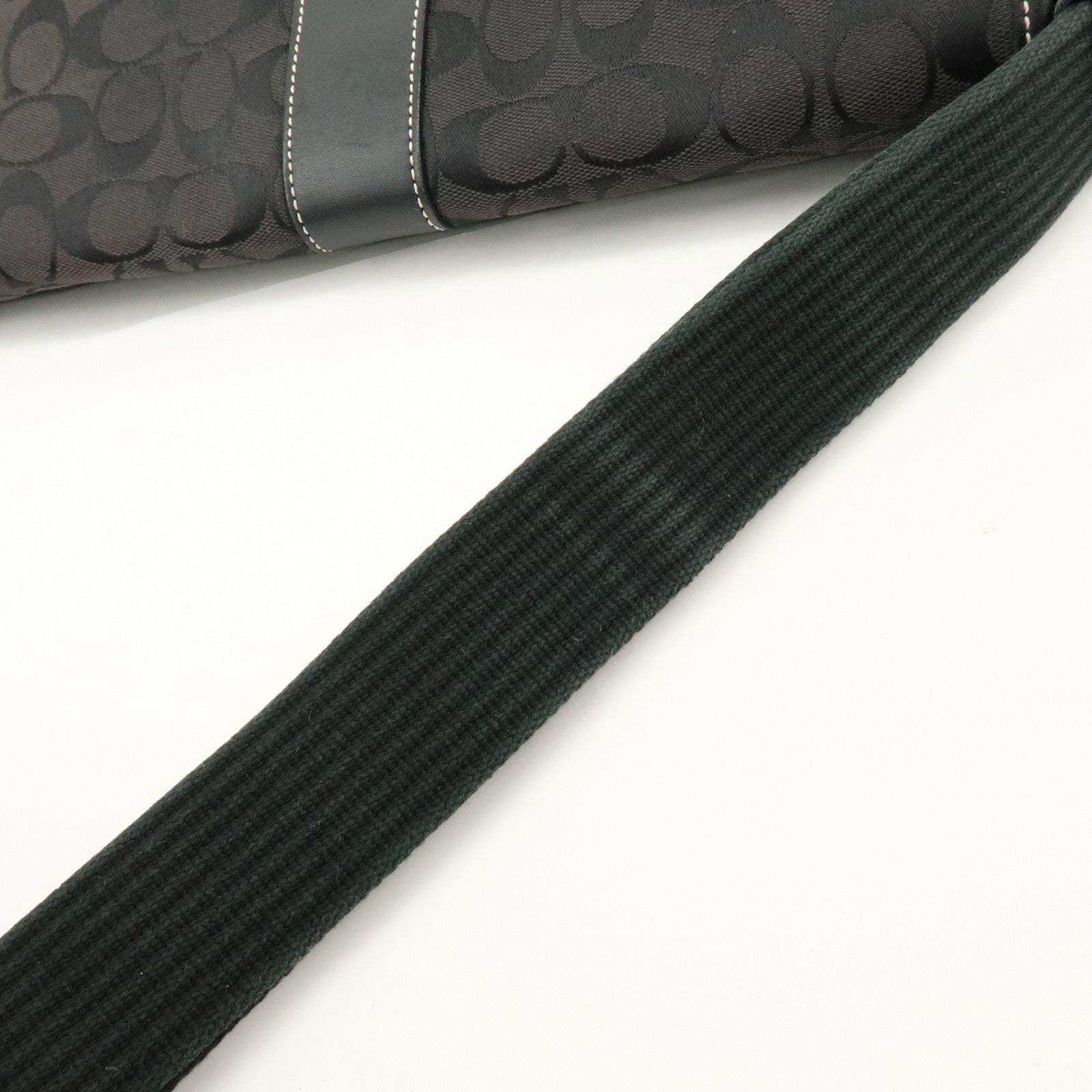 COACH Signature Set of 2 Shoulder Bag Crossbody Bag Black Brown