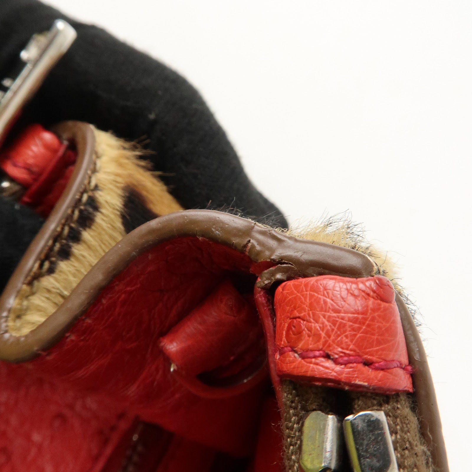 PRADA Galleria Triangle Logo Unborn Calf Leather 2Way Bag 1BA863 Used