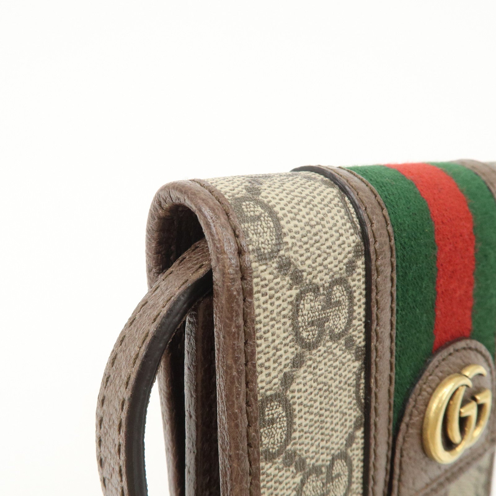 GUCCI Ophidia Sherry GG Supreme PVC Mini Shoulder Bag Beige 625757