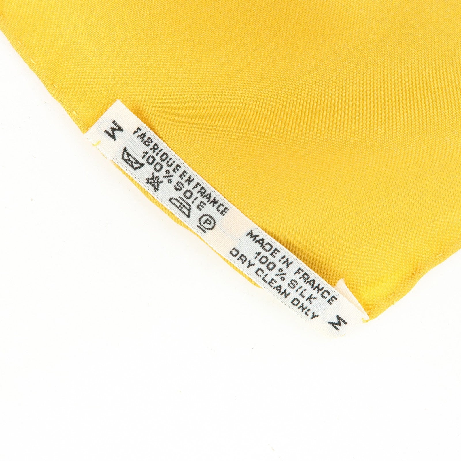 HERMES Carre 90 Silk 100% Scarf Brazil Yellow Brown