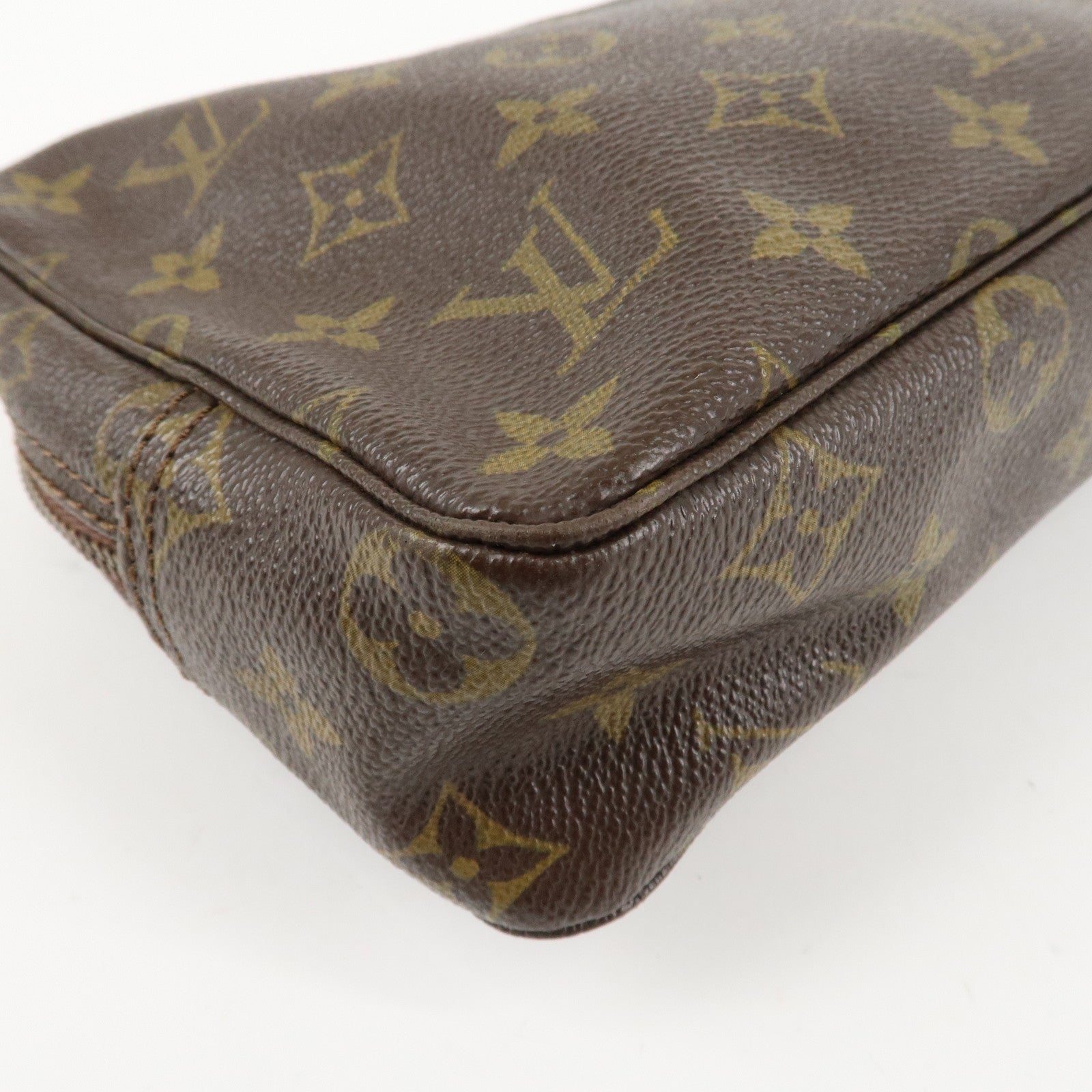 Louis Vuitton Monogram Trousse Toilette 23 Pouch Brown M47524 Used
