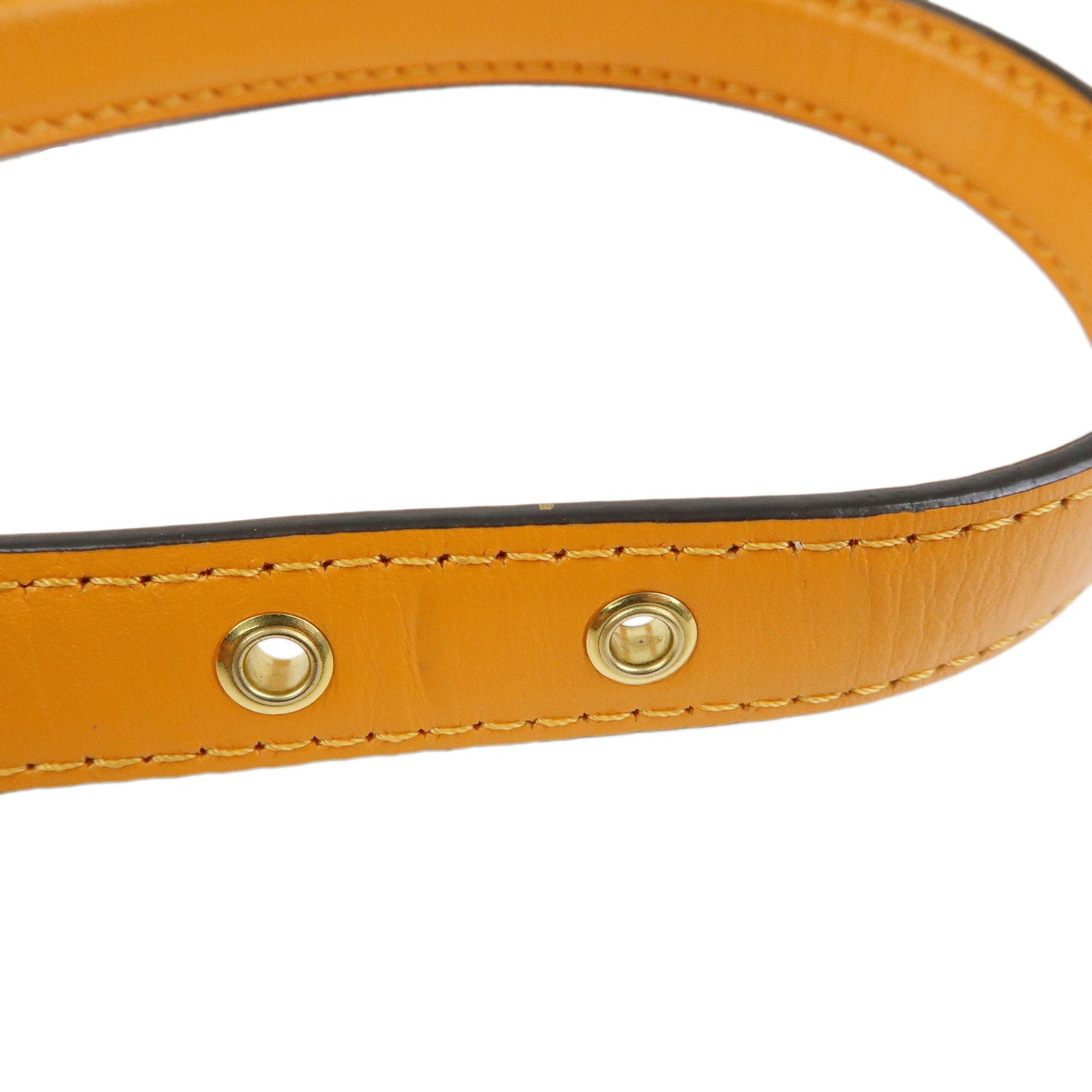 Louis Vuitton Leather Pont Neuf Shoulder Bag Orange M55946