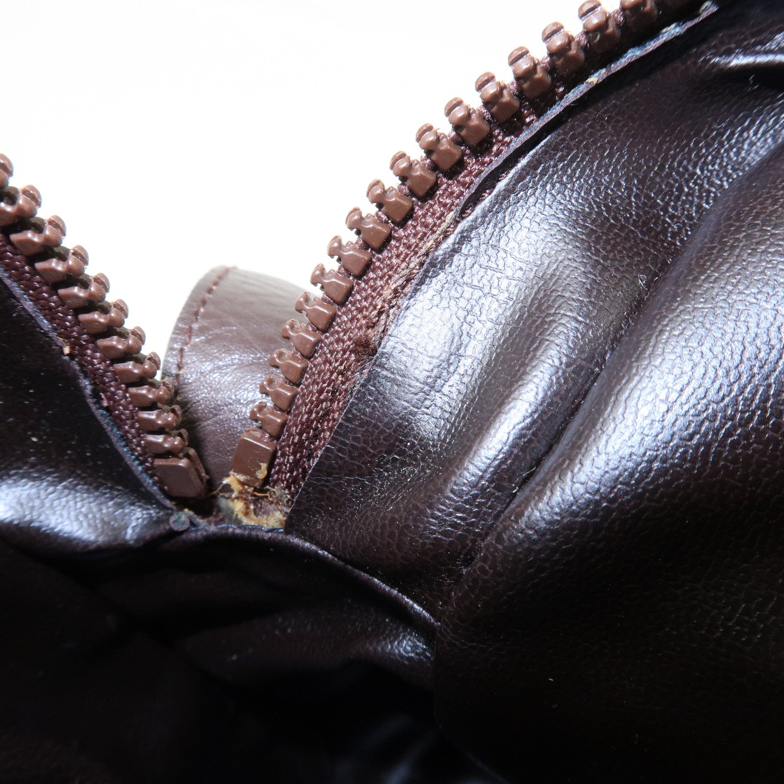 CELINE Macadam Suede Leather Shoulder Bag Crossbody Bag Brown