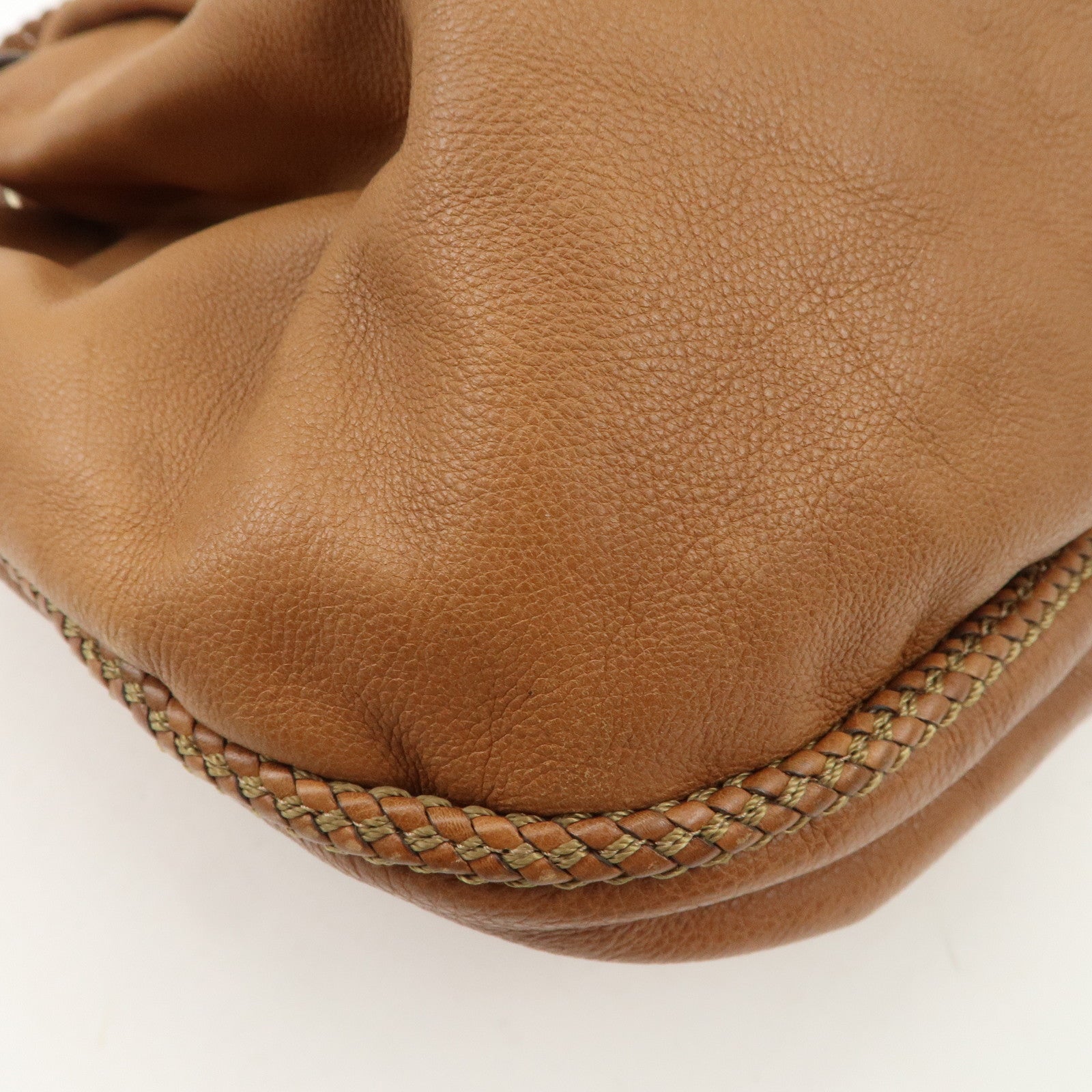 GUCCI Marrakech Leather Shoulder Bag Hand Bag Brown 257029 Used