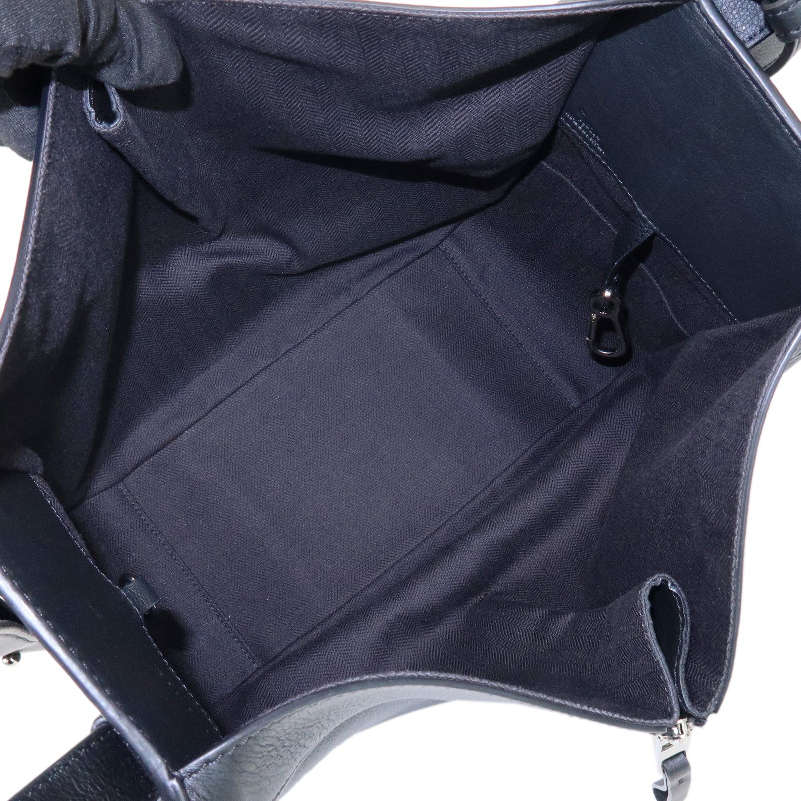 LOEWE Anagram Leather Hammock Small 2Way Shoulder Bag Black