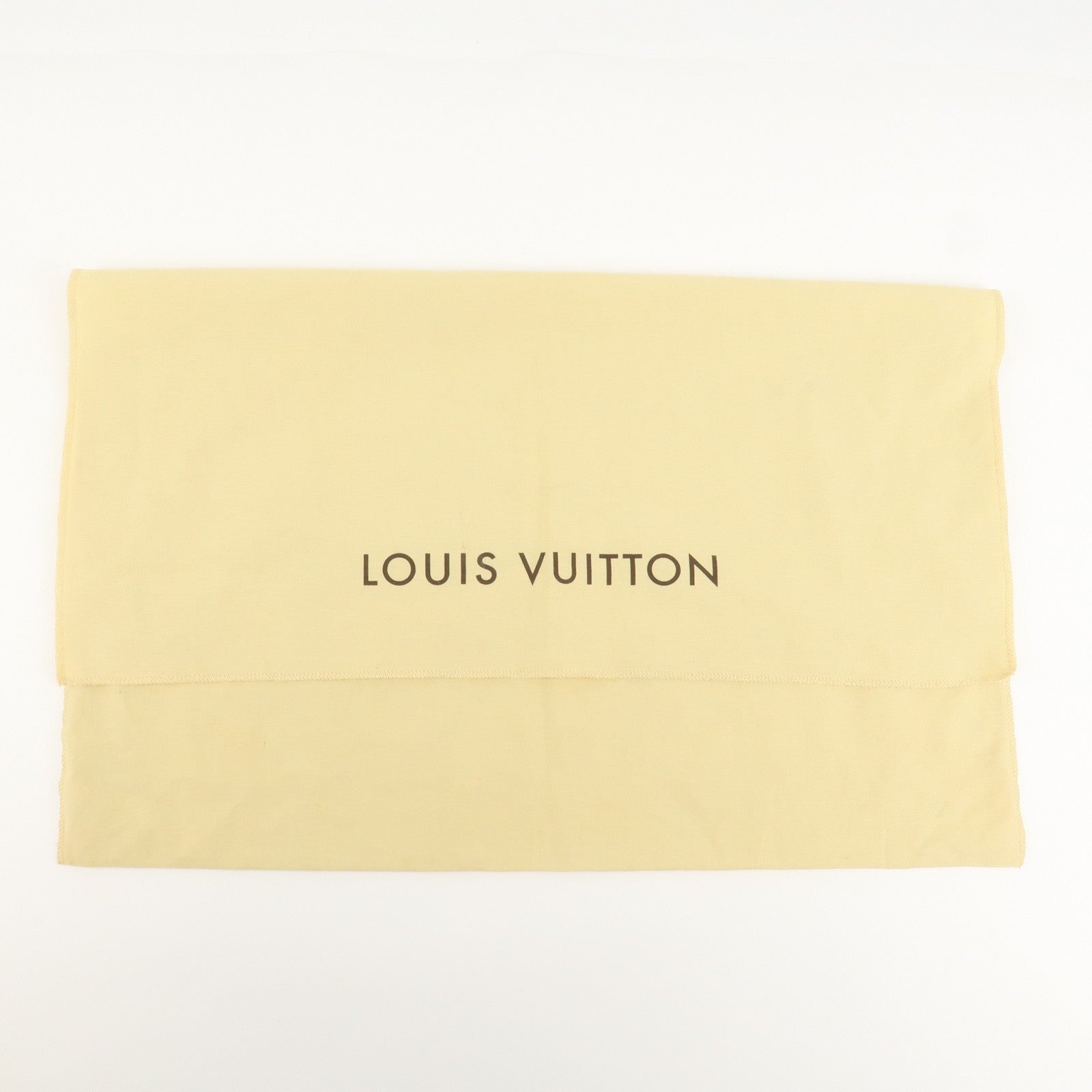 Louis Vuitton Set of 10 Dust Bag Storage Bag Flap Style Beige Used