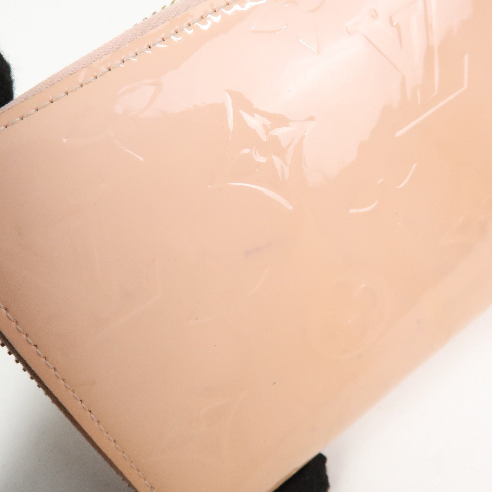 Louis Vuitton Monogram Vernis Zippy Wallet Rose Ballerine M61226