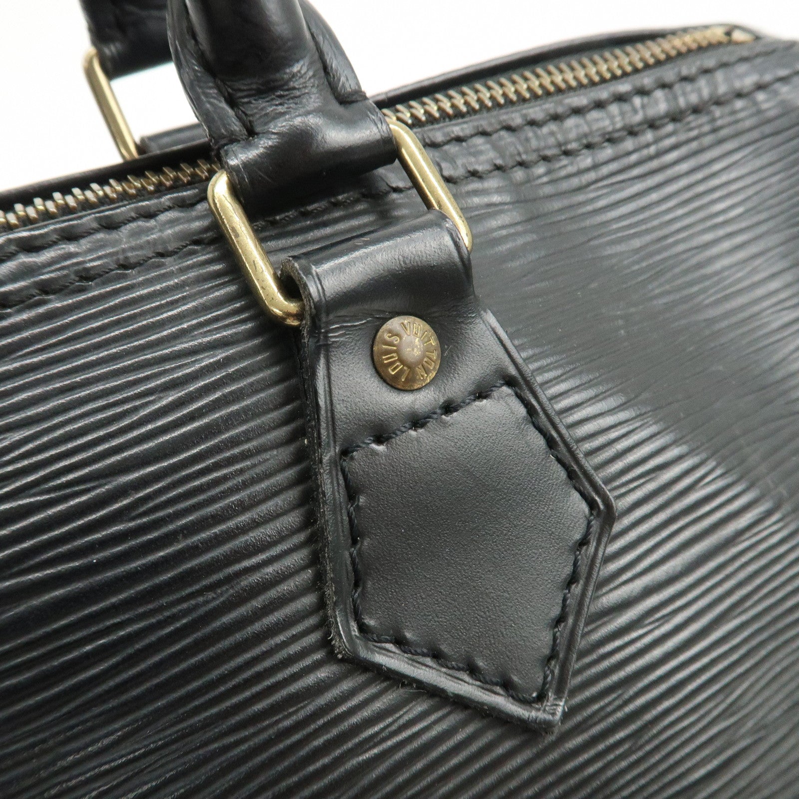Louis Vuitton Epi Speedy 35 Boston Bag Hand Bag Noir Black M42992