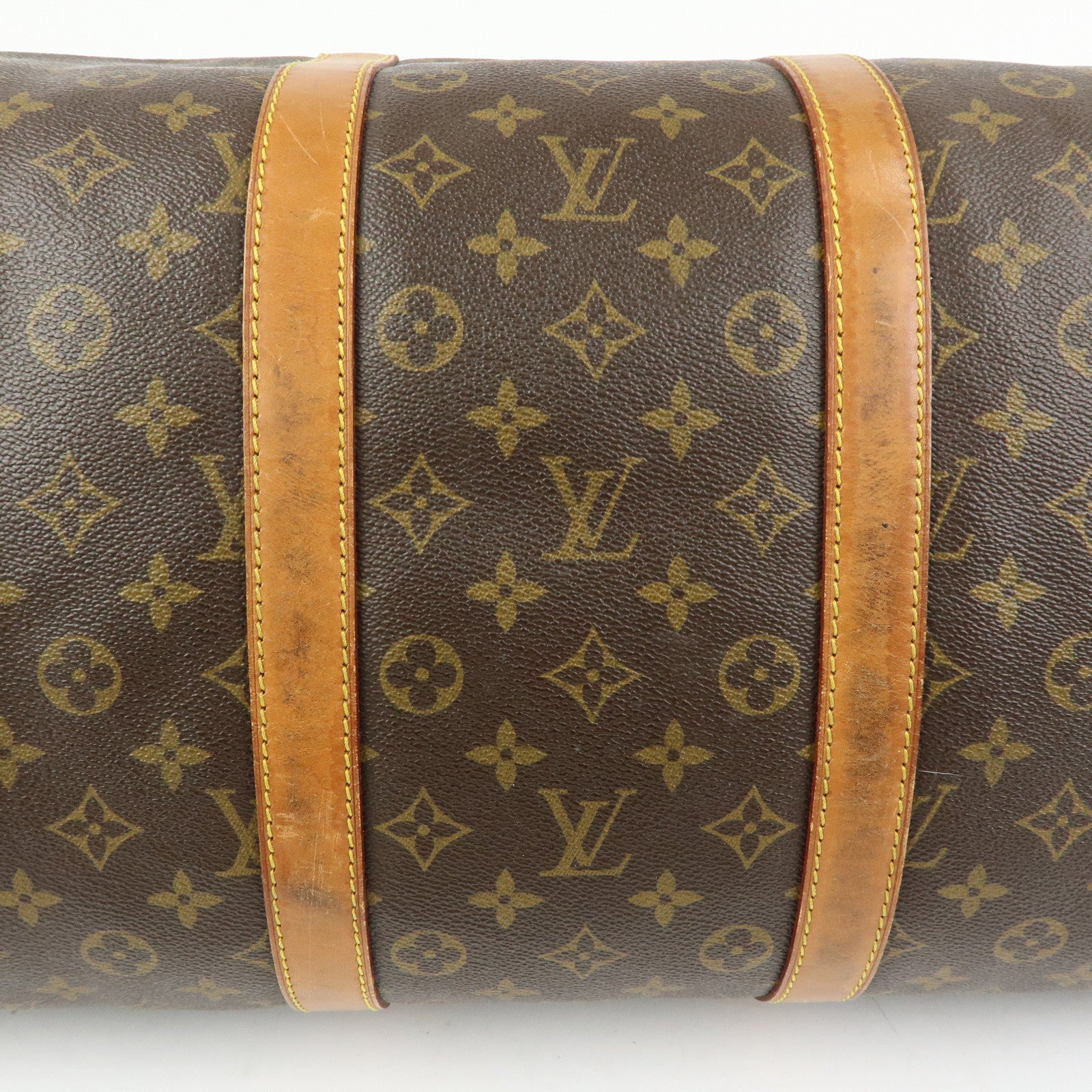 Louis Vuitton Monogram Keep All Bandouliere 55 Boston Bag M41414