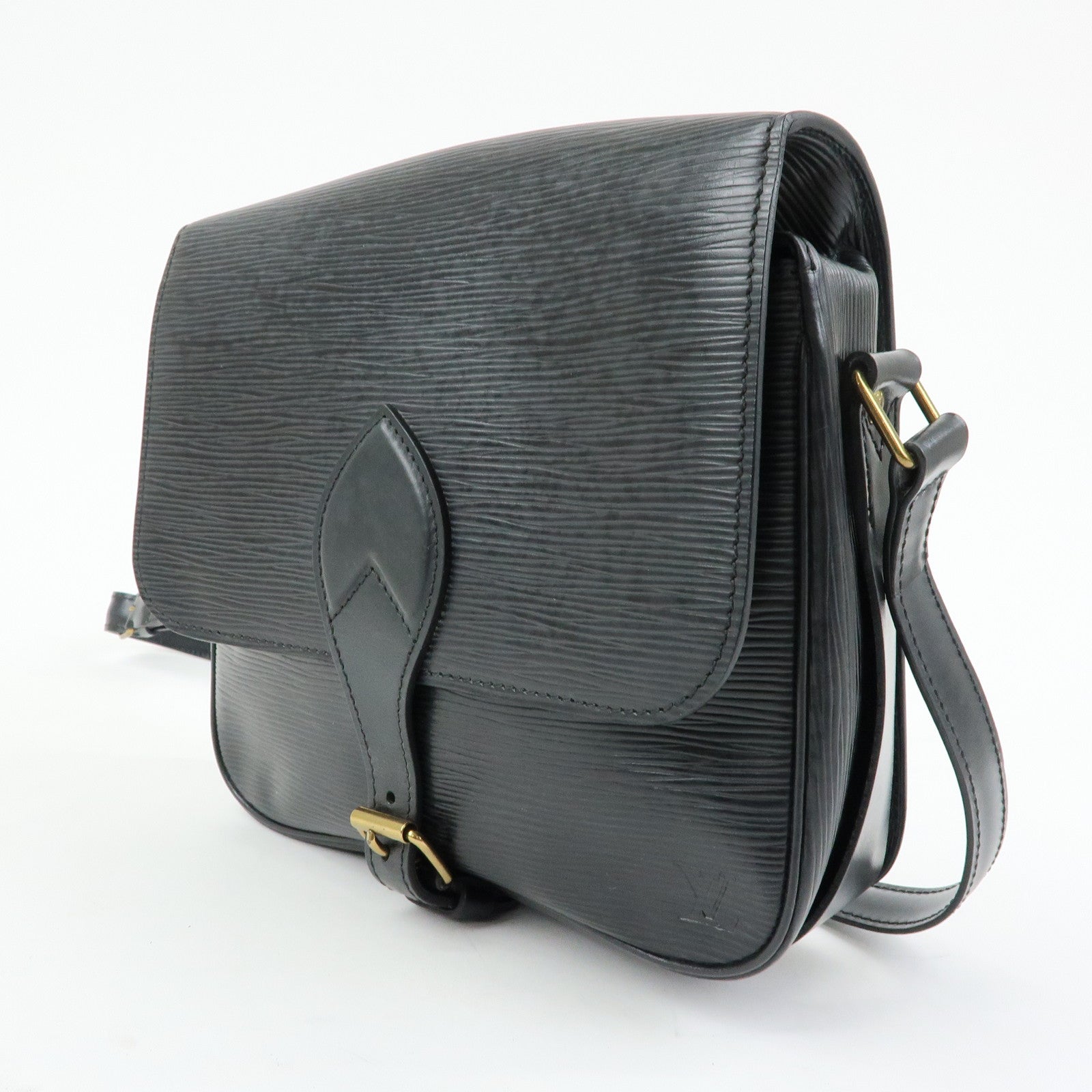 Louis Vuitton Epi Leather Cartouchiere Shoulder Bag Noir M52242