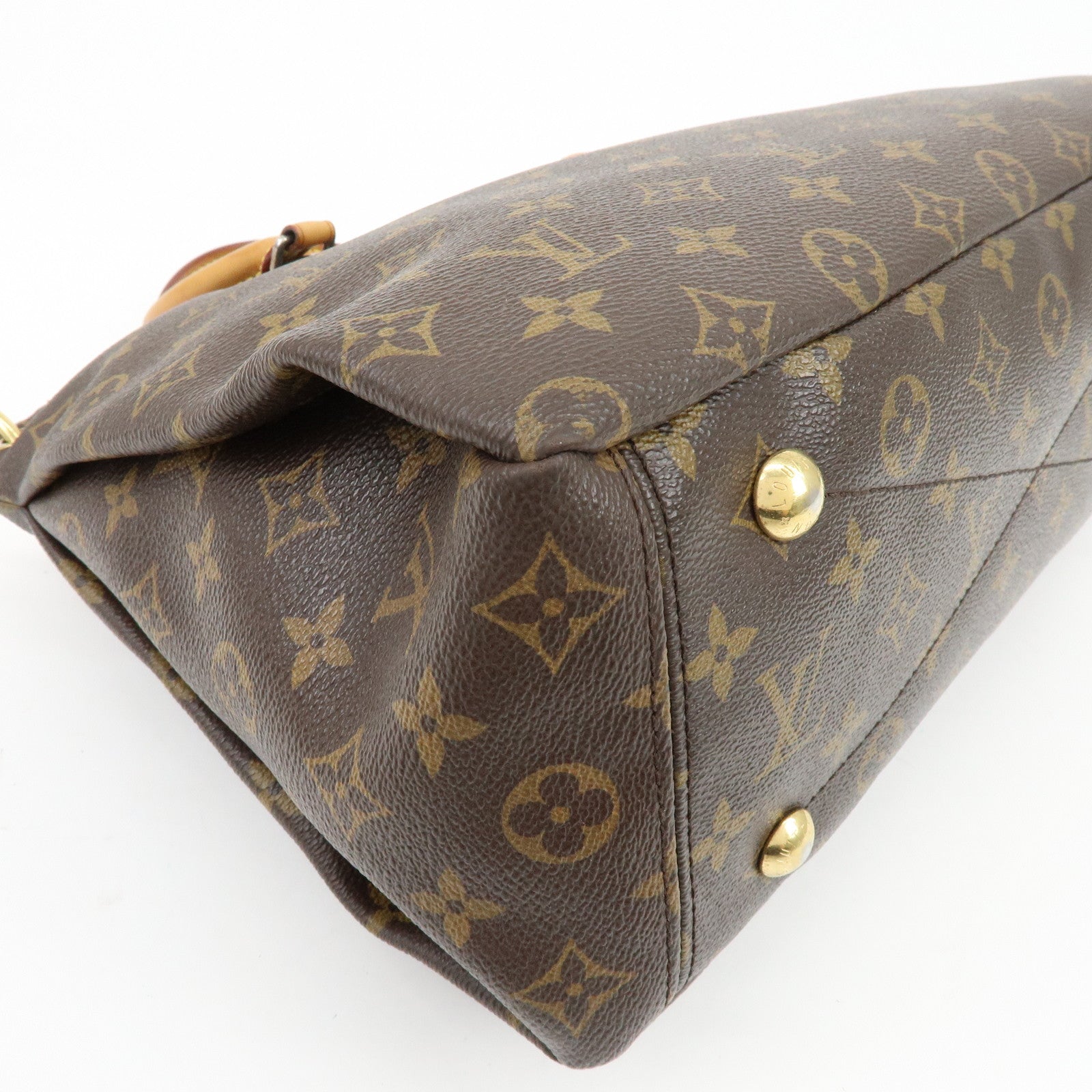 Louis Vuitton Monogram Pallas 2Way Bag Brown Rose Ballerine M40468