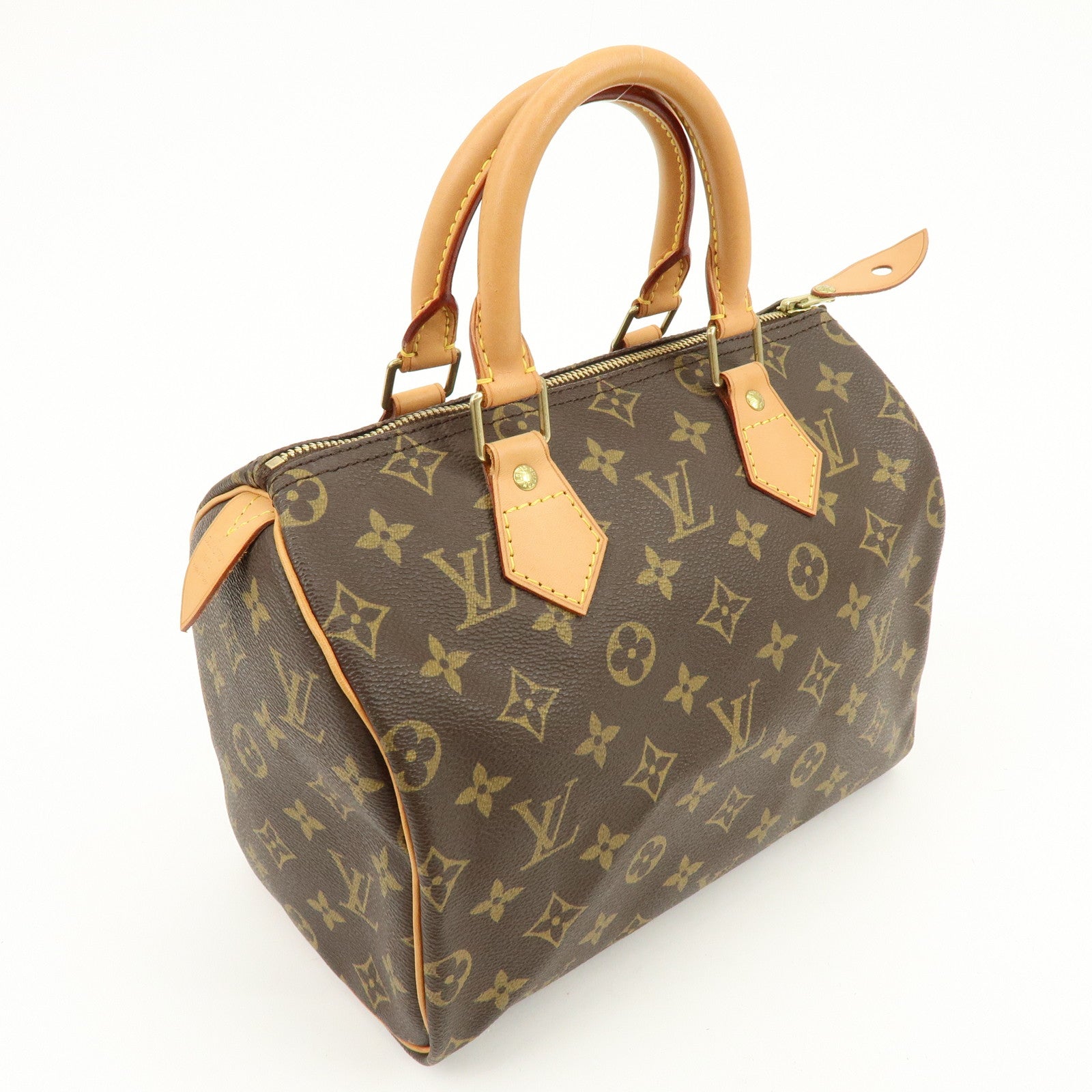Louis Vuitton Monogram Speedy 25 Boston Bag Hand Bag Brown M41528