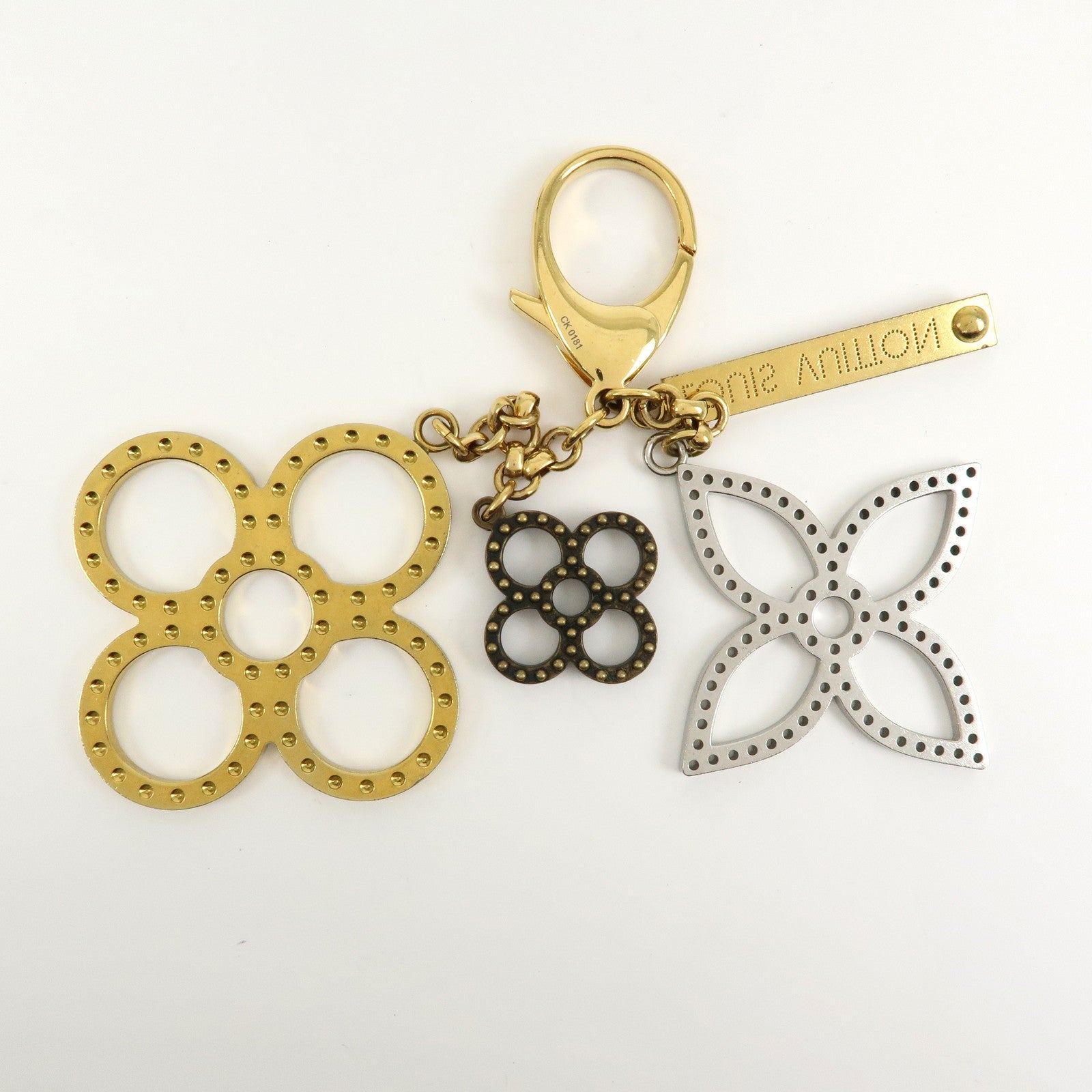 Louis Vuitton Bijoux Sac Tapage Metal Bag Charm Gold Silver M65090