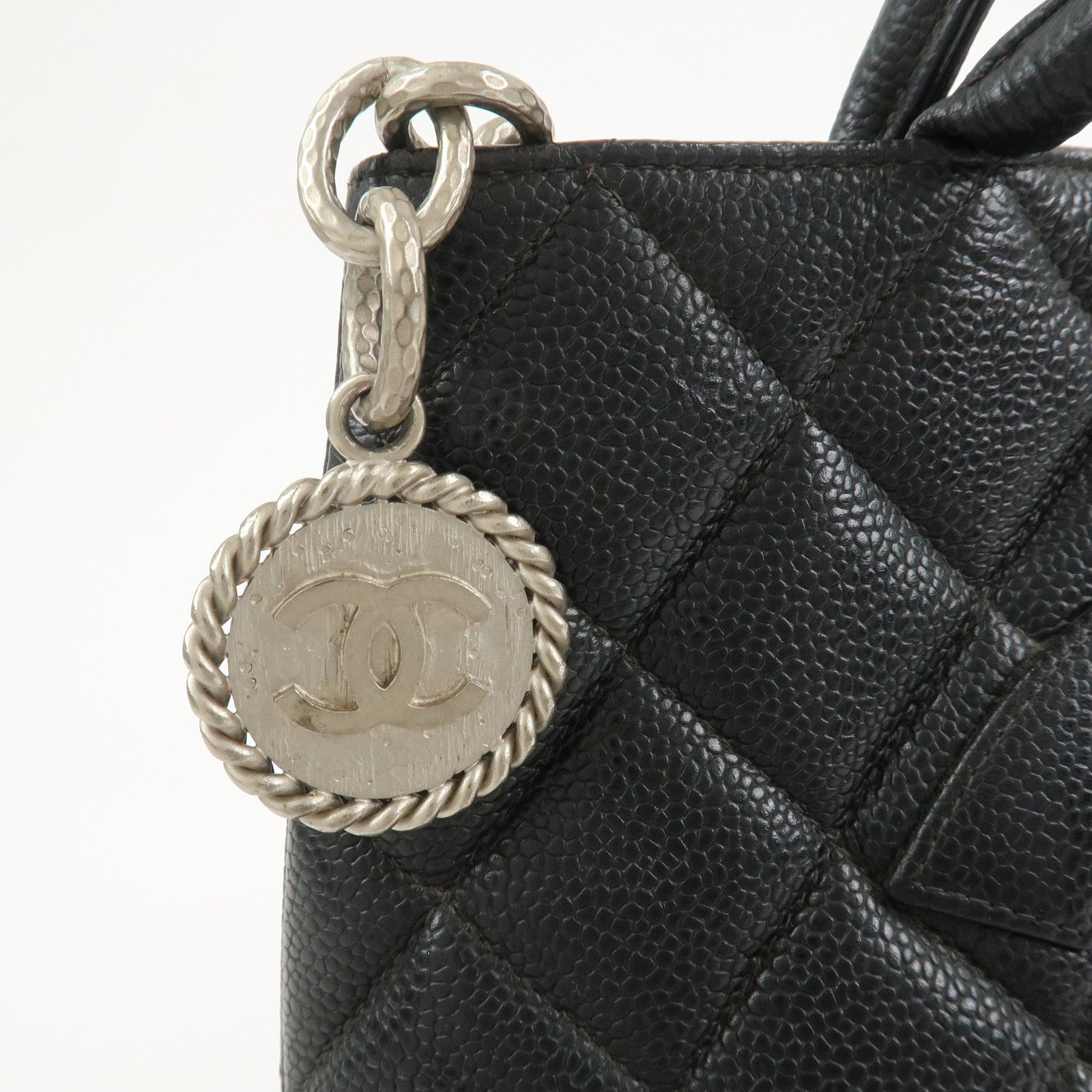 CHANEL COCO Mark Matelasse Medallion Tote Bag Hand Bag A01804