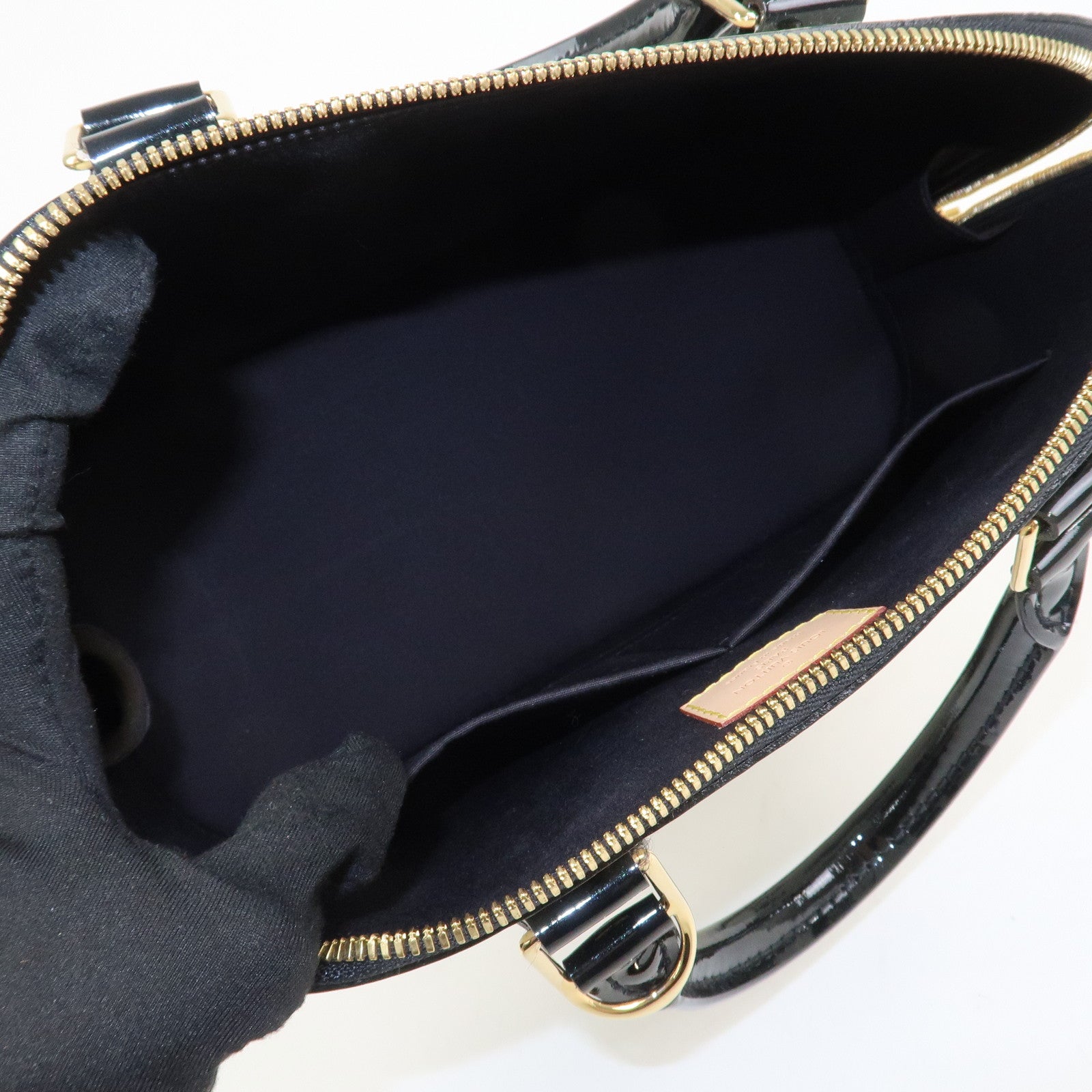 Louis Vuitton Monogram Vernis Sticker Alma PM Hand Bag M50466