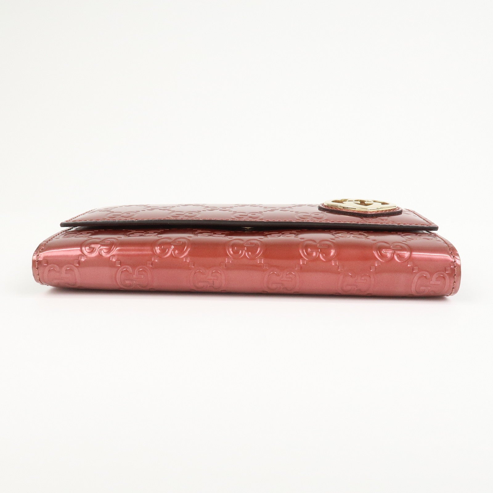 GUCCI Guccissima Interlocking G Lovely Heart Long Wallet 251861