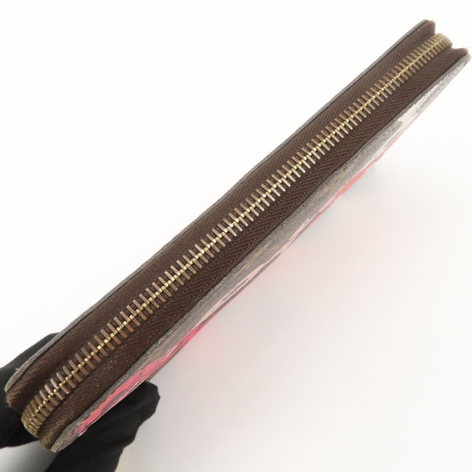 Louis Vuitton Monogram Canvas Bay Zippy Long Wallet Brown M41905 Used