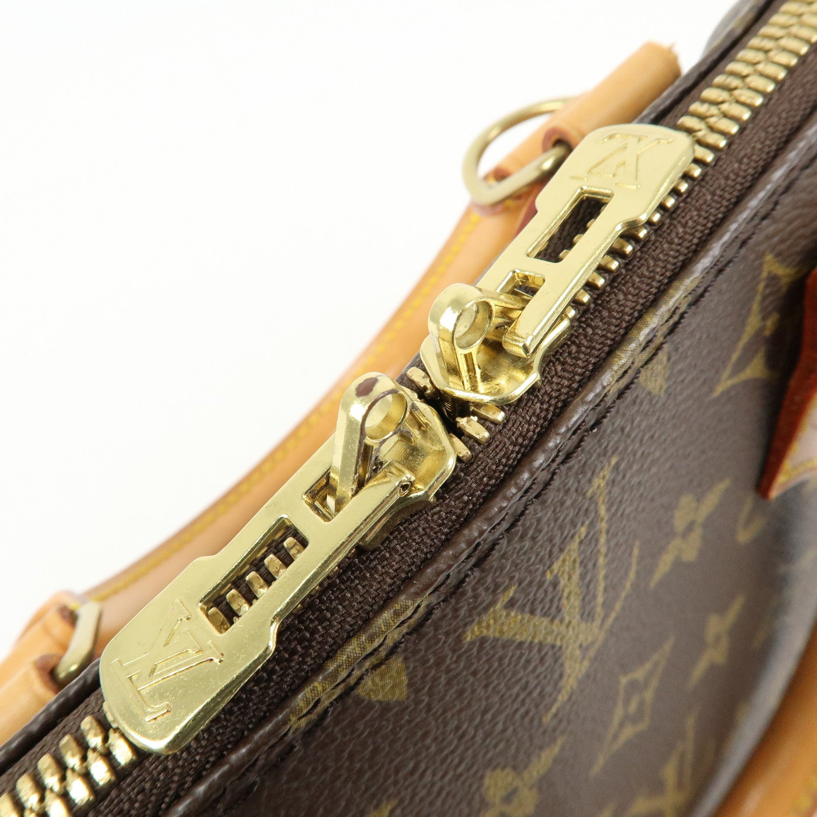 Louis Vuitton Monogram Alma Hand Bag Brown M51130