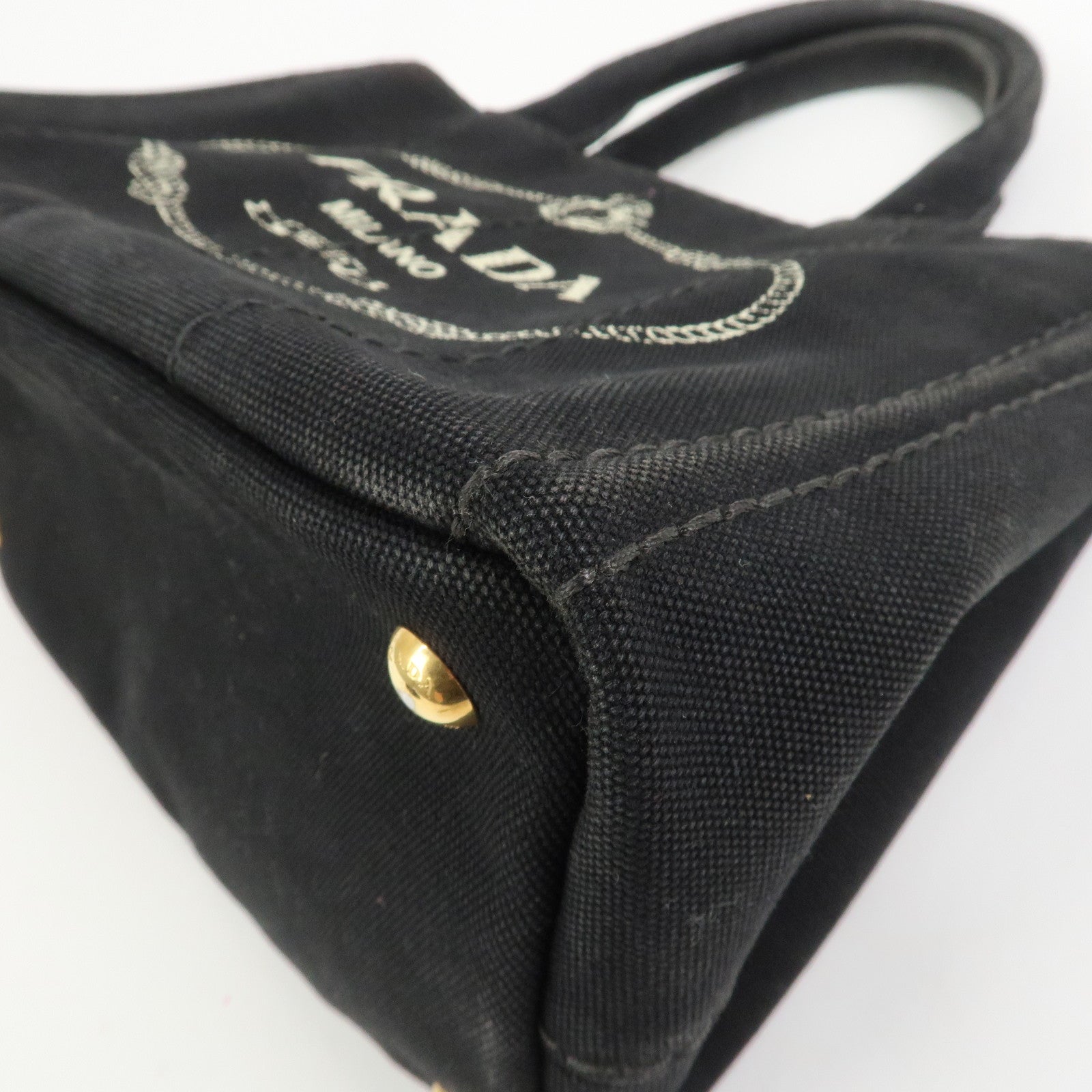 PRADA Canapa Mini Canvas 2Way Bag Hand Bag Shoulder Bag 1BG439