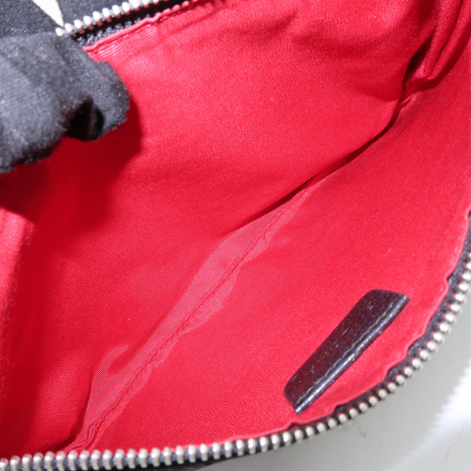 BVLGARI Logo Mania Canvas Leather Body Bag Waist Bag Black