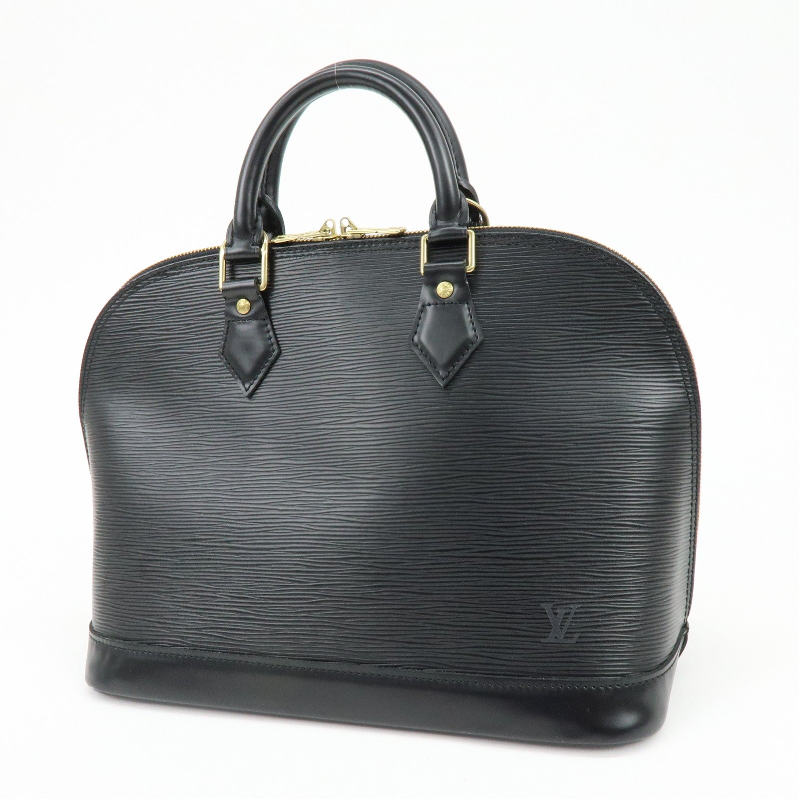 Louis Vuitton Epi Alma Hand Bag Noir Black M52142