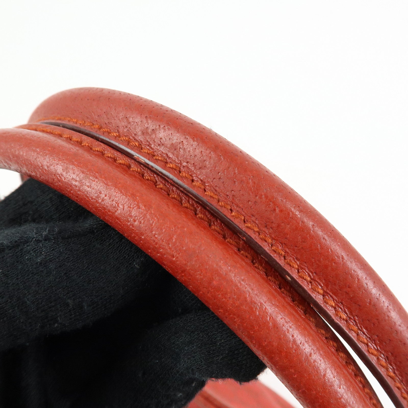 GUCCI GG Canvas Leather Tote Bag Hand Bag Red 113015