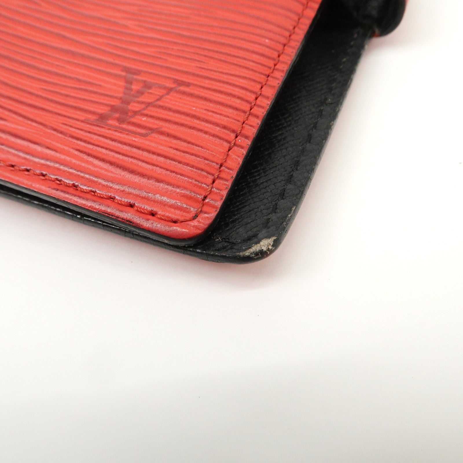 Louis Vuitton Epi Set of 2 Agenda Cover Castilian Red R20059 R20057 Used