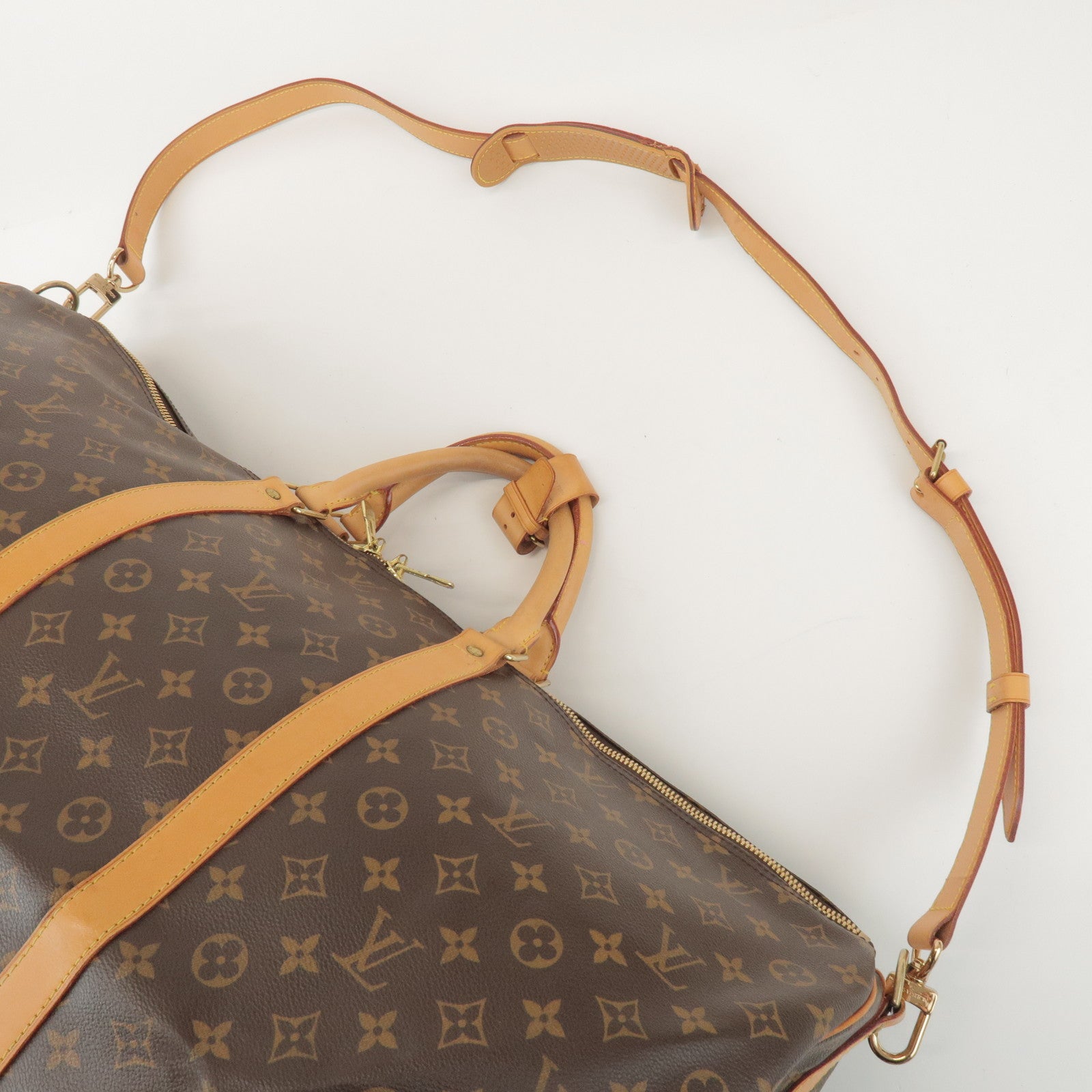 Louis Vuitton Monogram Keep All Bandouliere 60 Boston Bag M41412