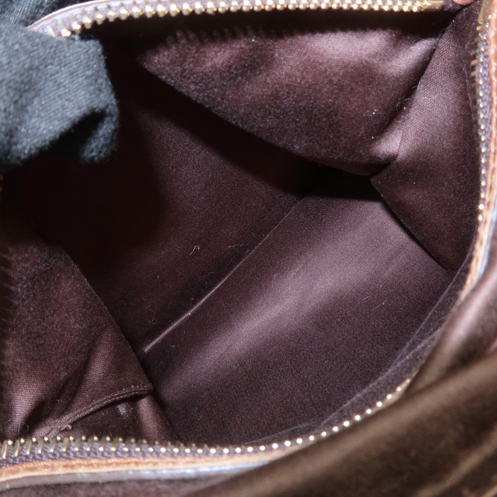 MIU MIU Side Ribbon Leather 2Way Bag Hand Bag Shoulder Bag Brown