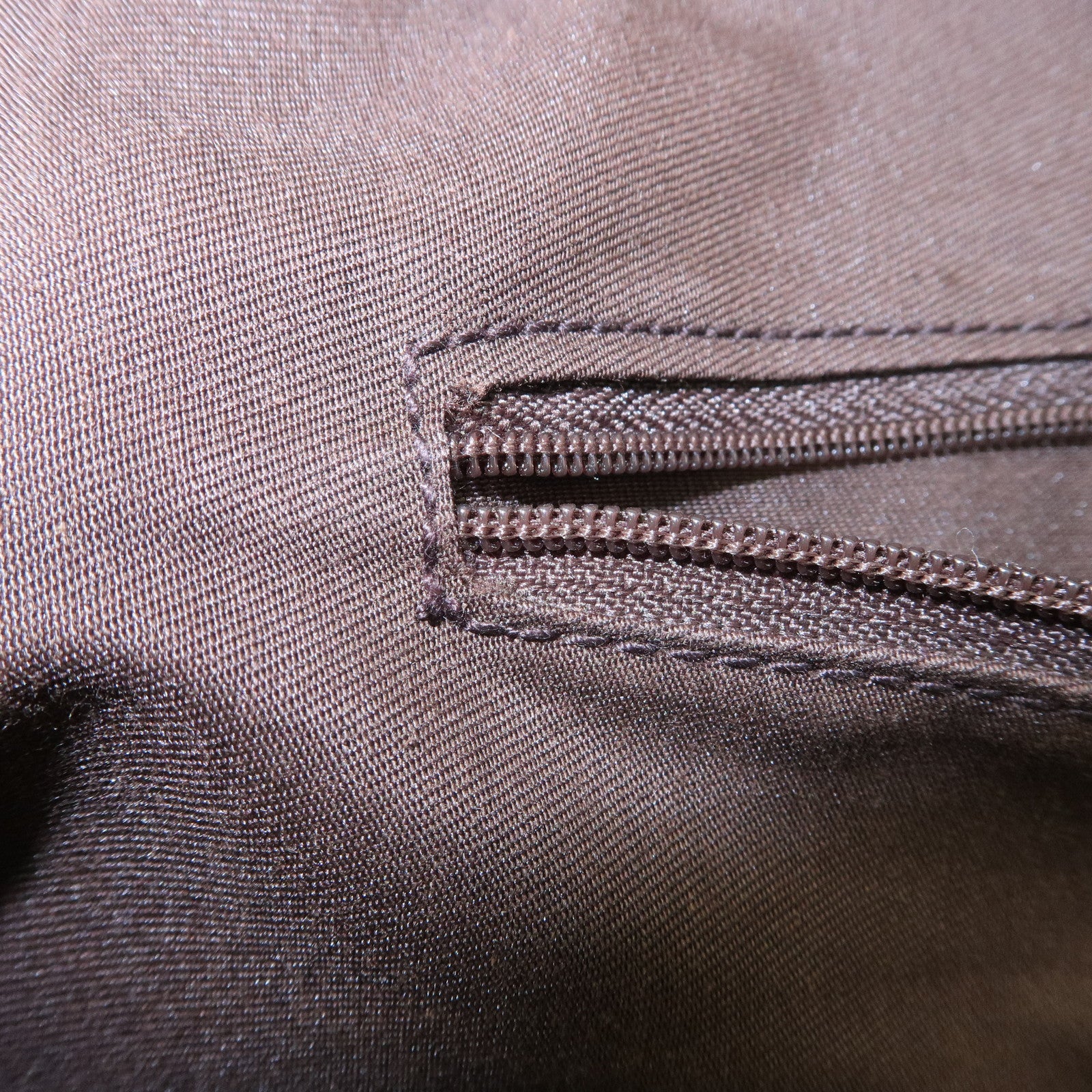 GUCCI Sherry Princy Leather Canvas Boston Bag Hand Bag Brown 161720 Used