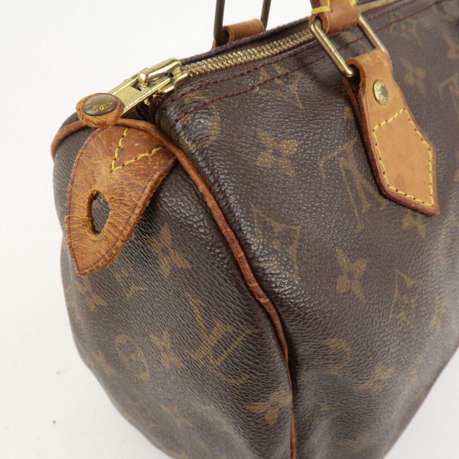 Louis Vuitton Monogram Speedy 25 Boston Bag Hand Bag Brown M41528