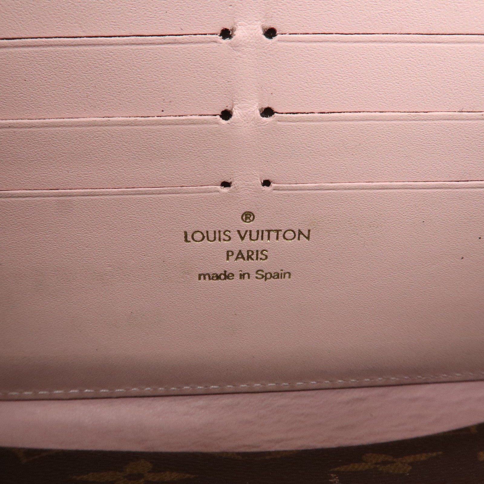 Louis Vuitton Set of 2 Monogram Tri-fold Wallet M64588 M64586 Used