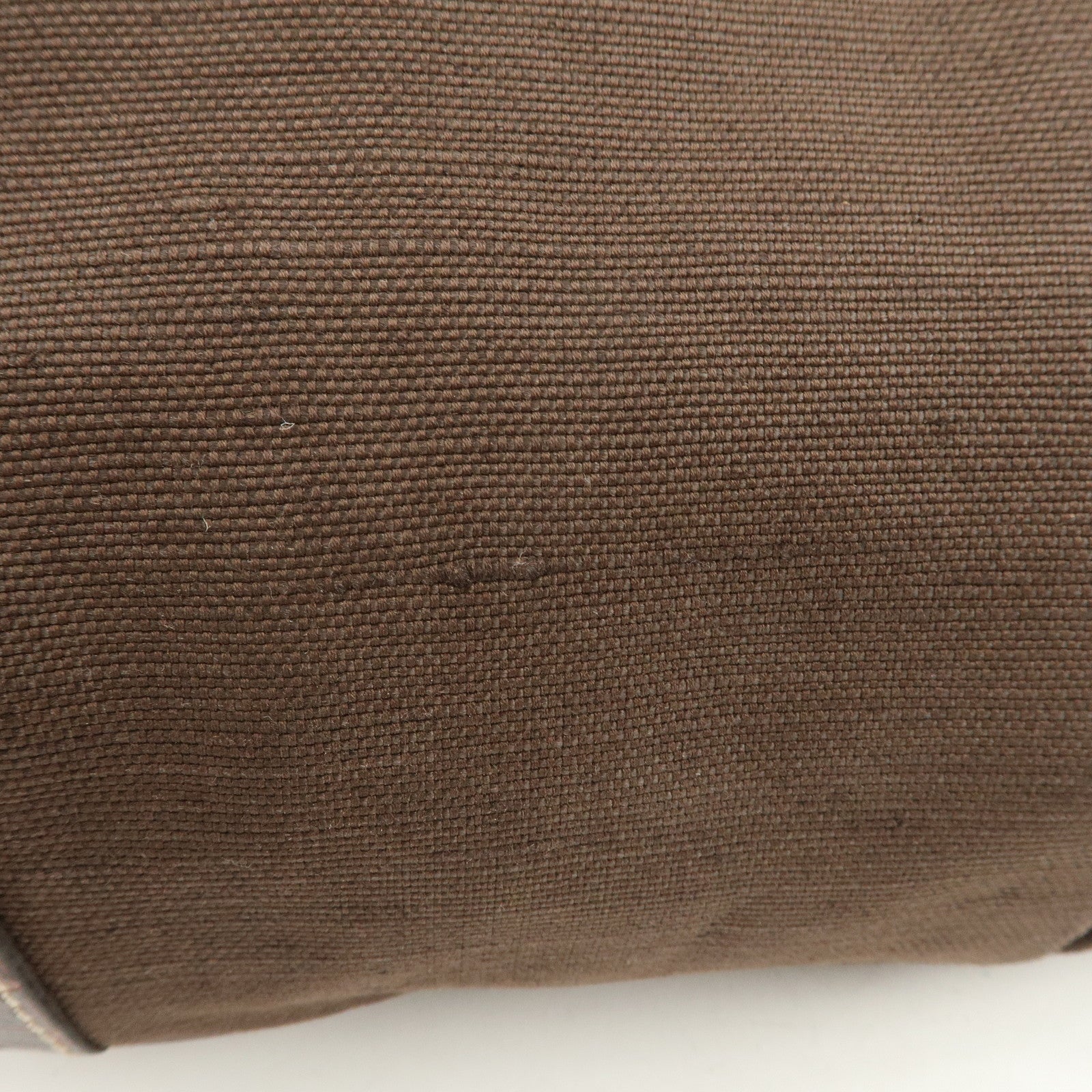 CELINE Canvas Leather Shoulder Bag Hand Bag Brown