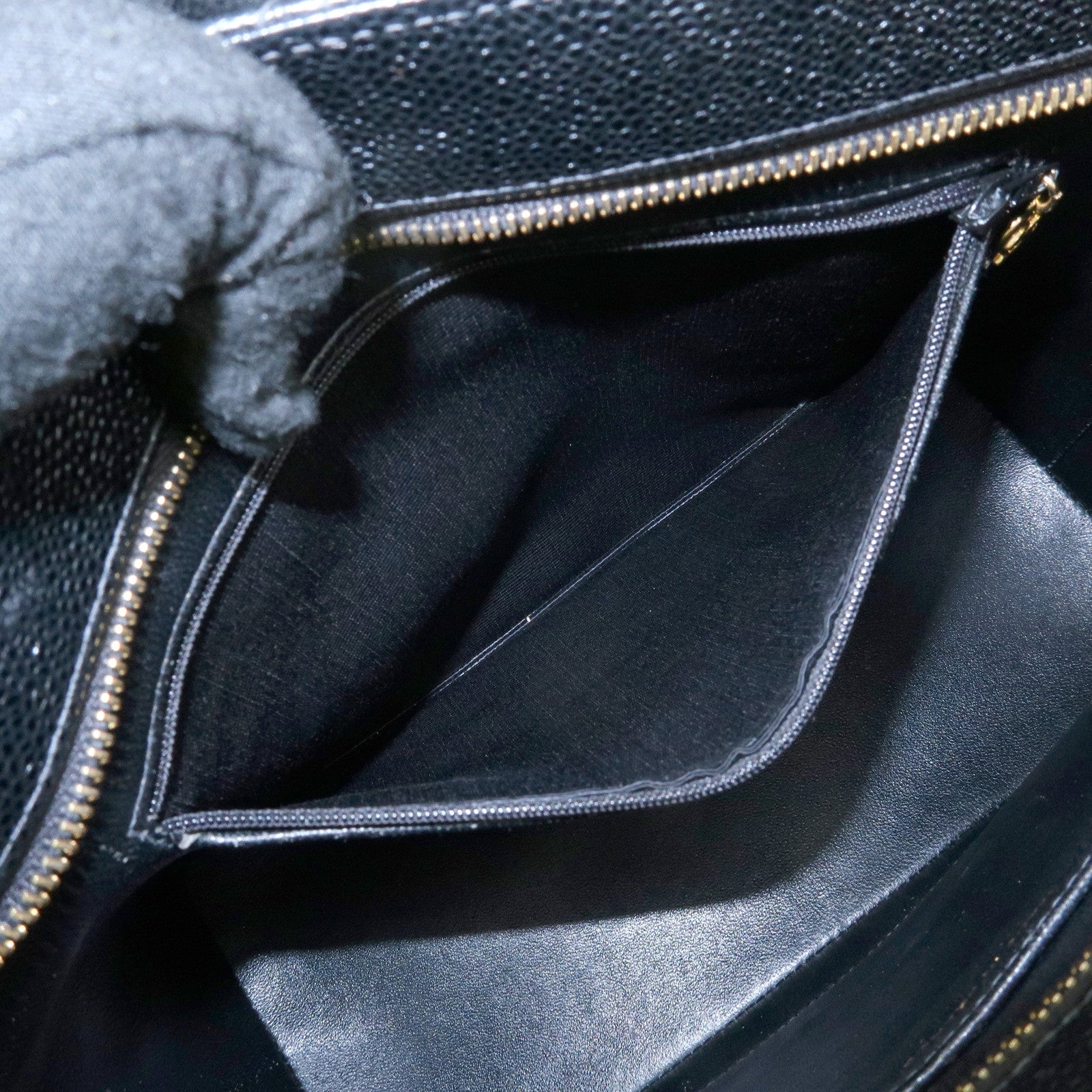 CHANEL Matelasse COCO Mark Medallion Caviarskin Tote Bag A01804