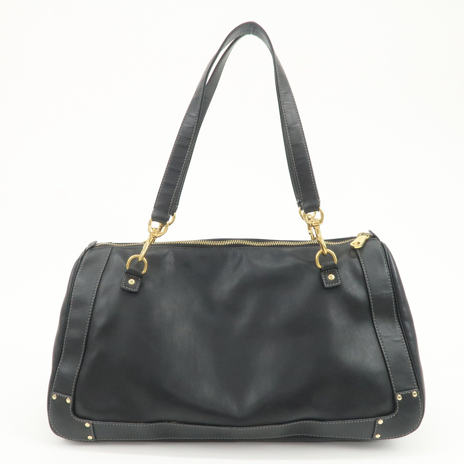 Chloe Eden Leather Shoulder Bag Hand Bag Tote Bag Black
