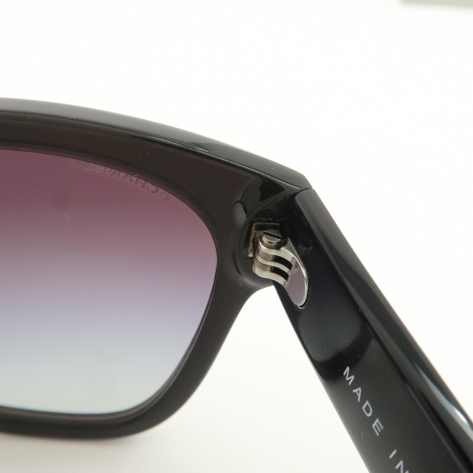 CHANEL Plastic Sunglasses Dark Brown 5380-A c.1707/S6 56□17 140 3NS
