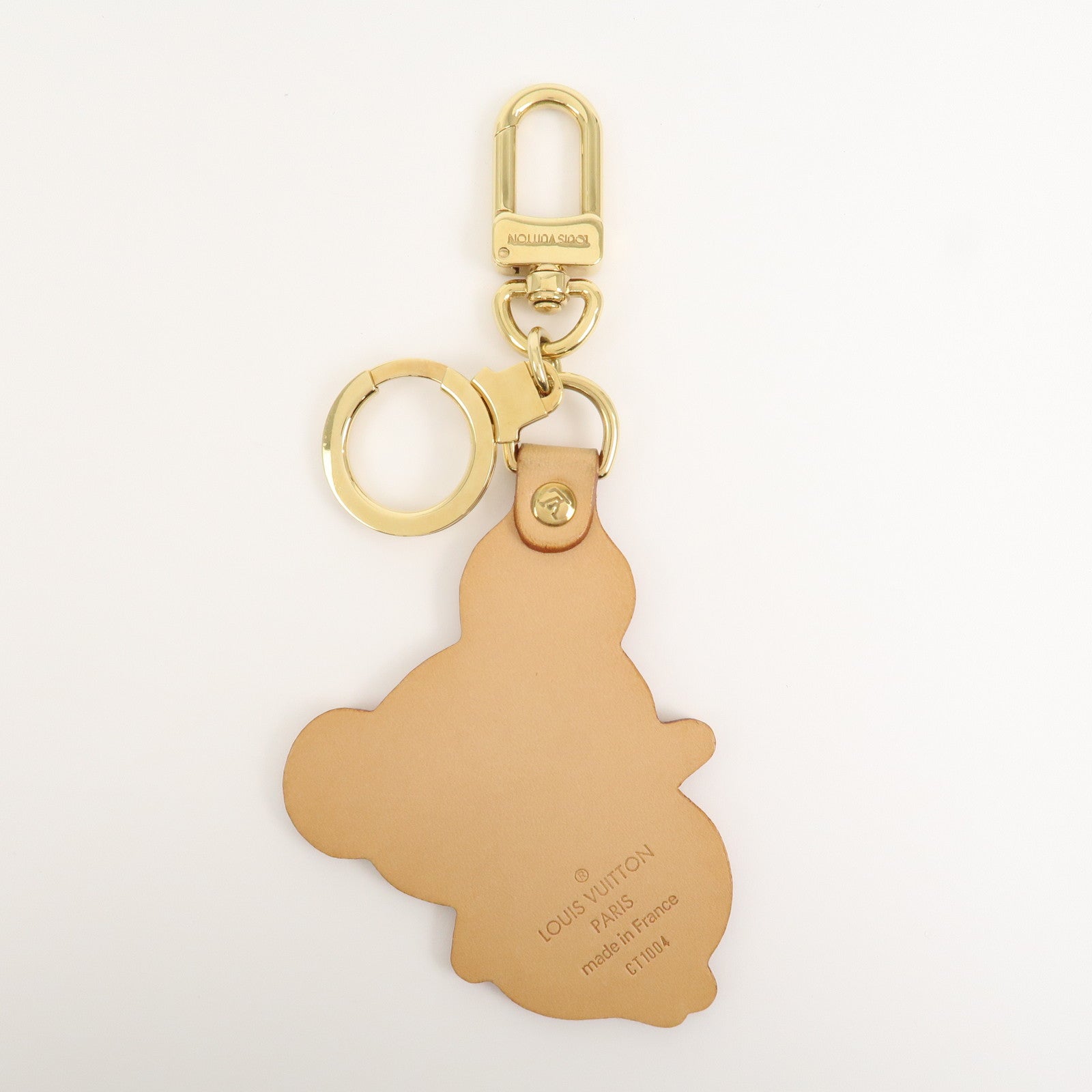 Louis Vuitton Porte Cles Panda Bag Charm Natural Gold M62637